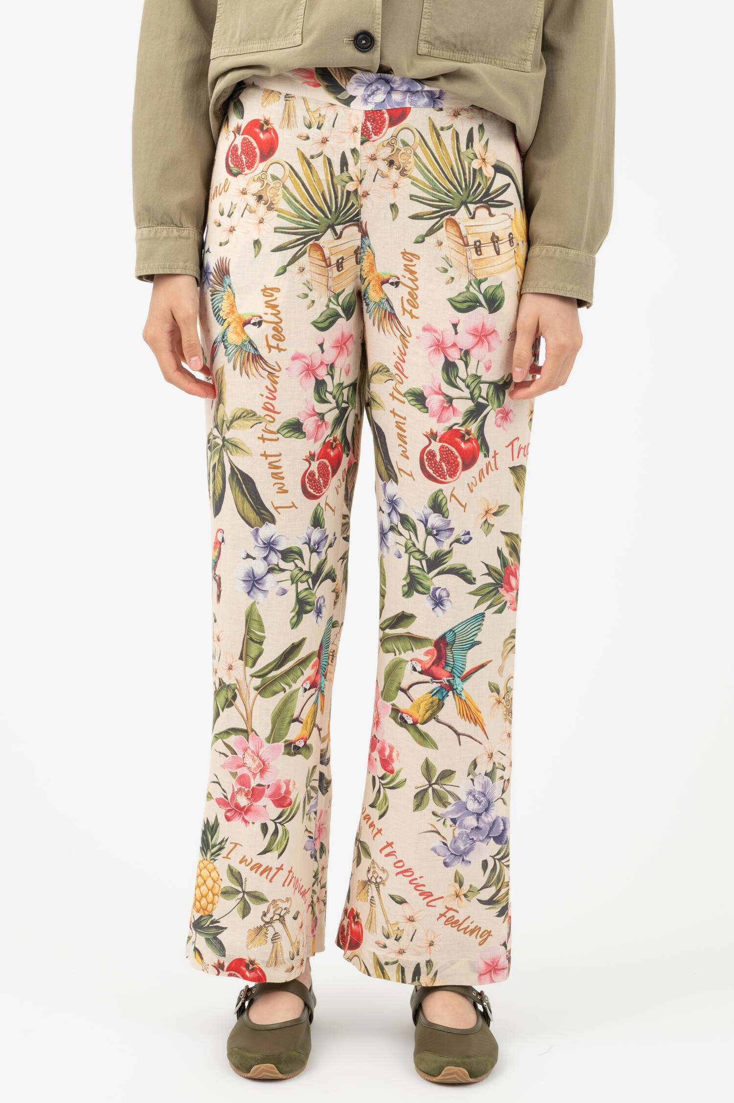 Leinenschlupfhose TROPICAL in Beige Leinenschlupfhose TROPICAL in Beige