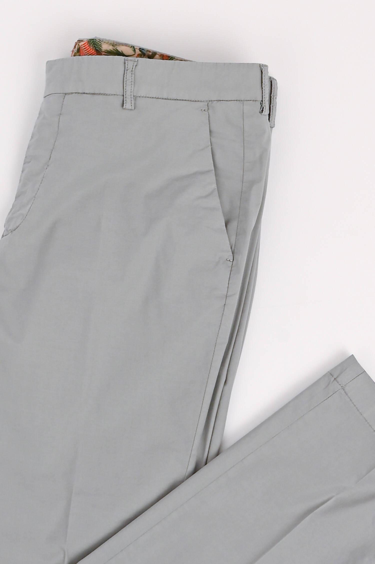 Lyocell-Baumwollhose in Hellgrau