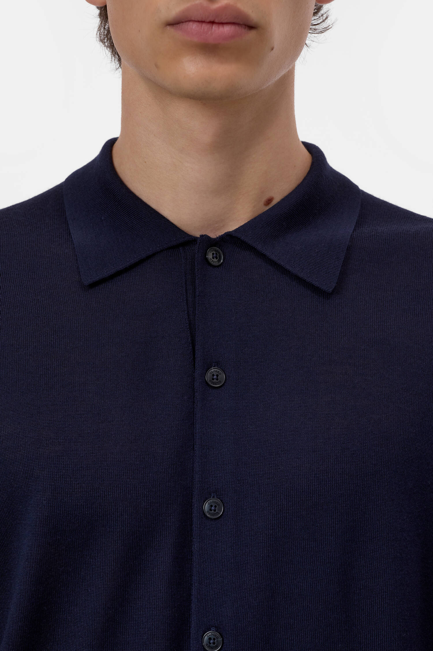 Polo Woll-Jumper in Blau