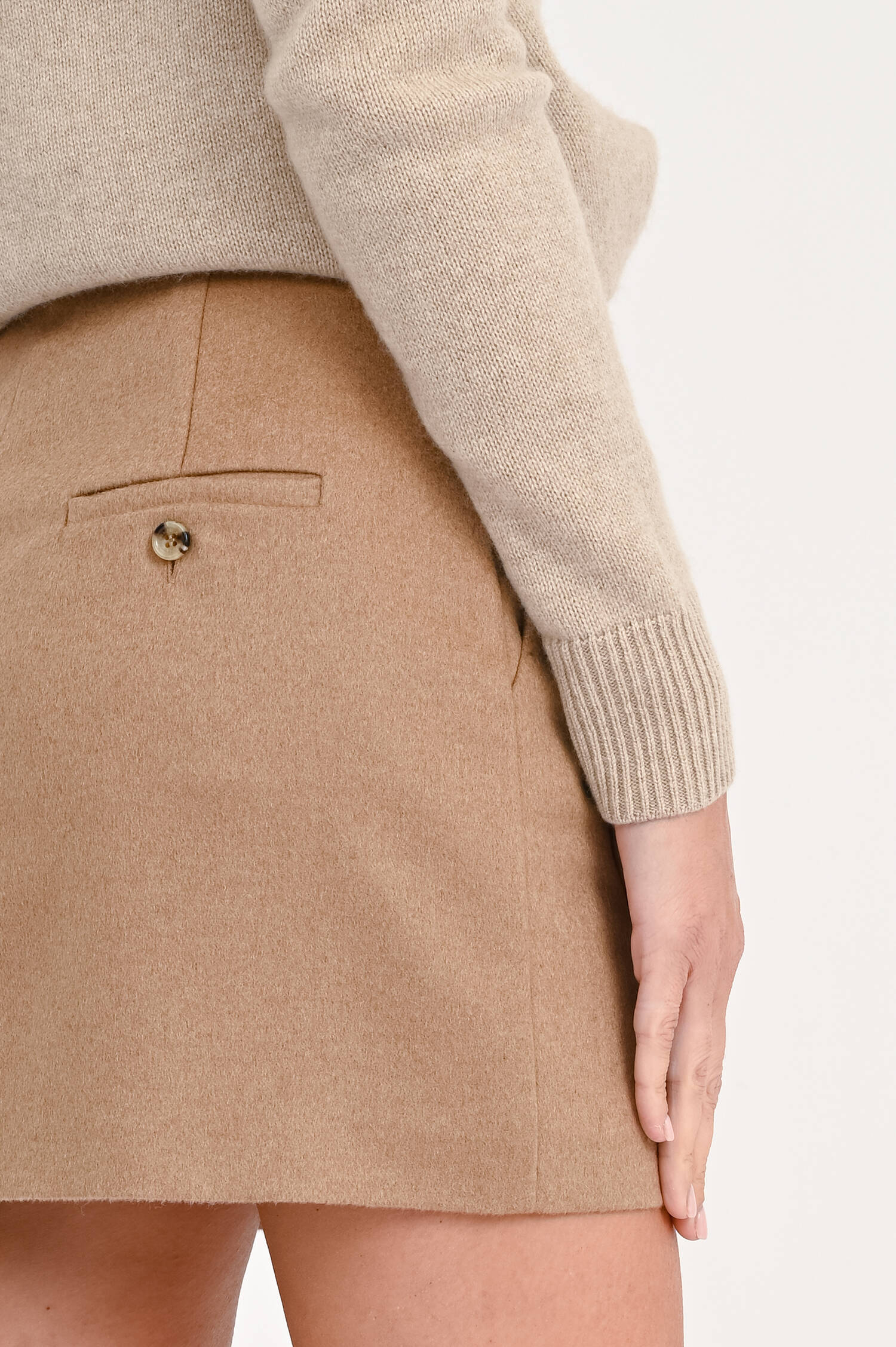 Minirock ANCELLA in Camel