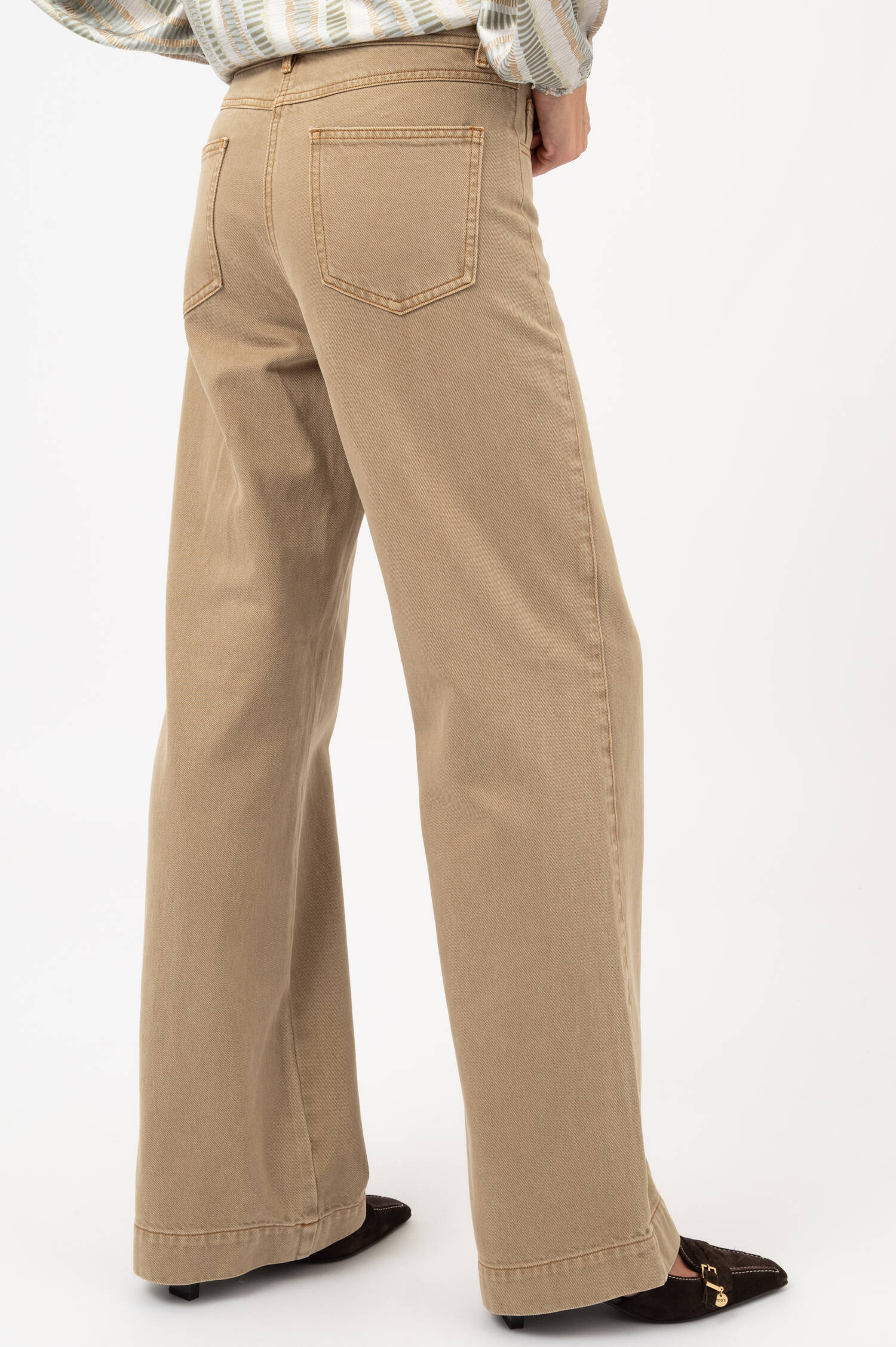 Wide-Leg-Jeans in Camel Wide-Leg-Jeans in Camel