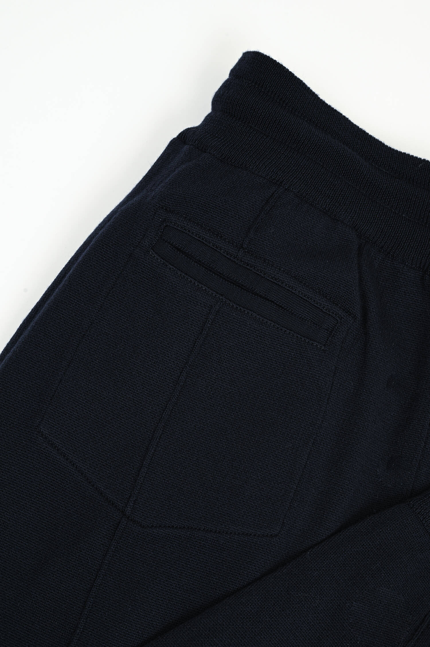 Sweatpants aus Merinowolle in Navy