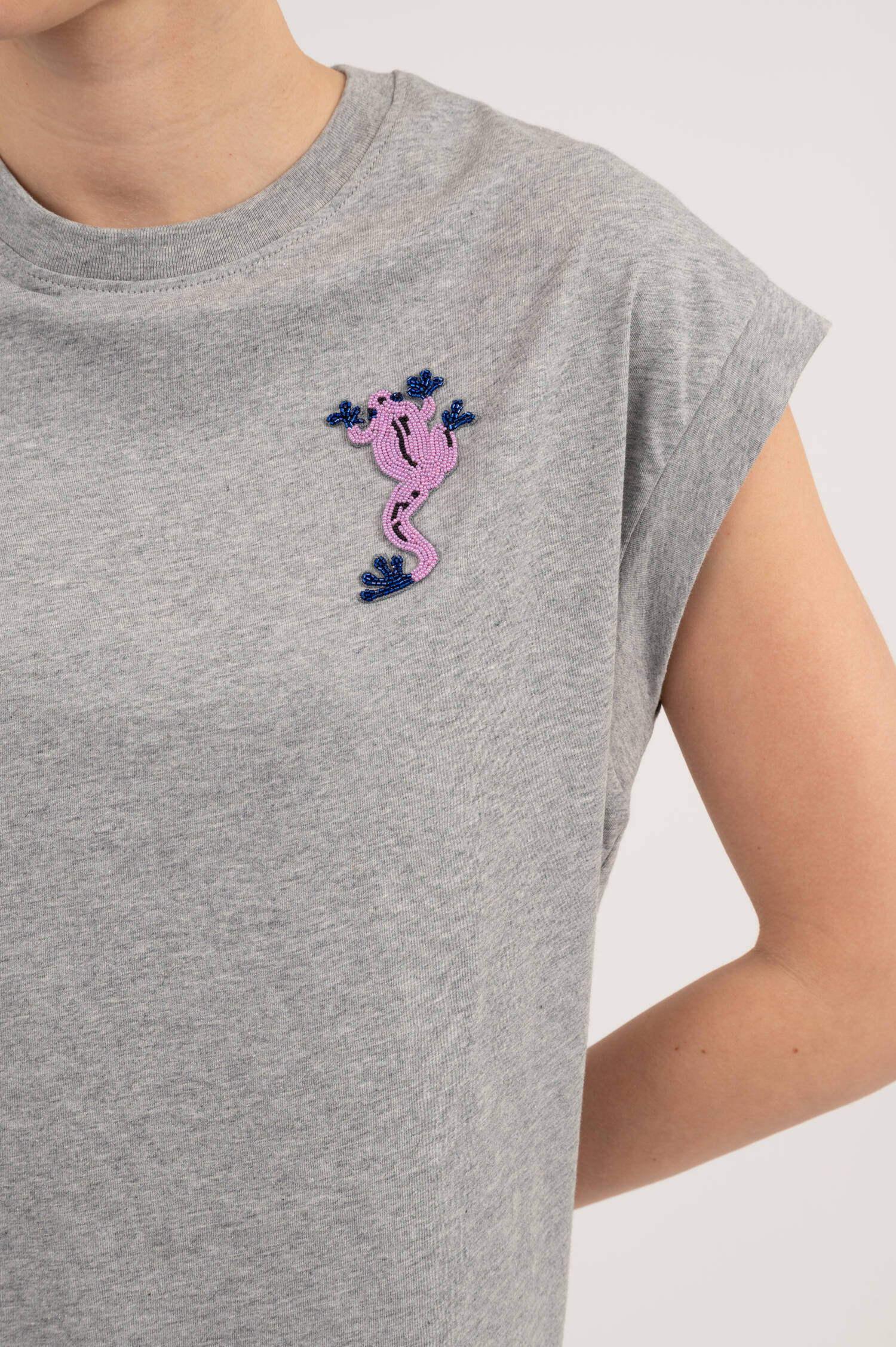 T-Shirt JUNGALA in Grau