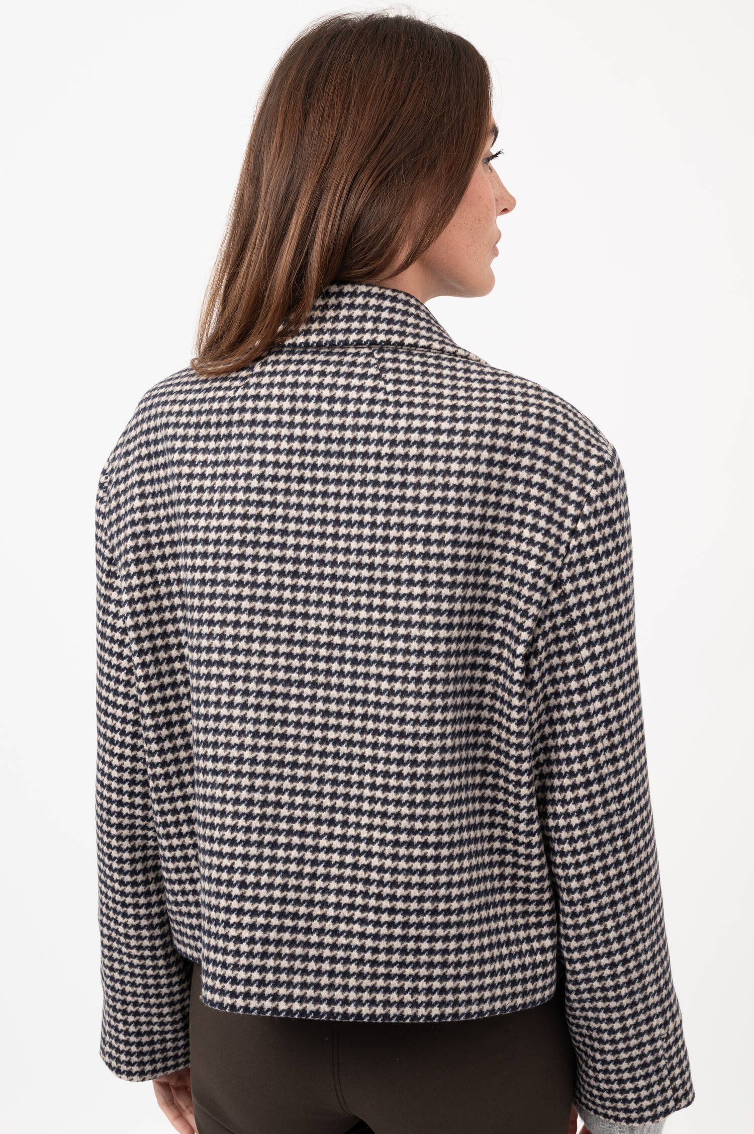 Hahnentritt-Jacke JOSKE in Navy/Weiß Hahnentritt-Jacke JOSKE in Navy/Weiß