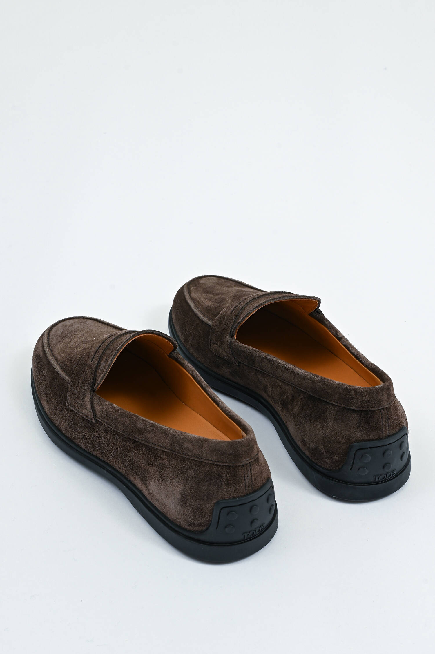 Mocassin aus Velourleder in Braun