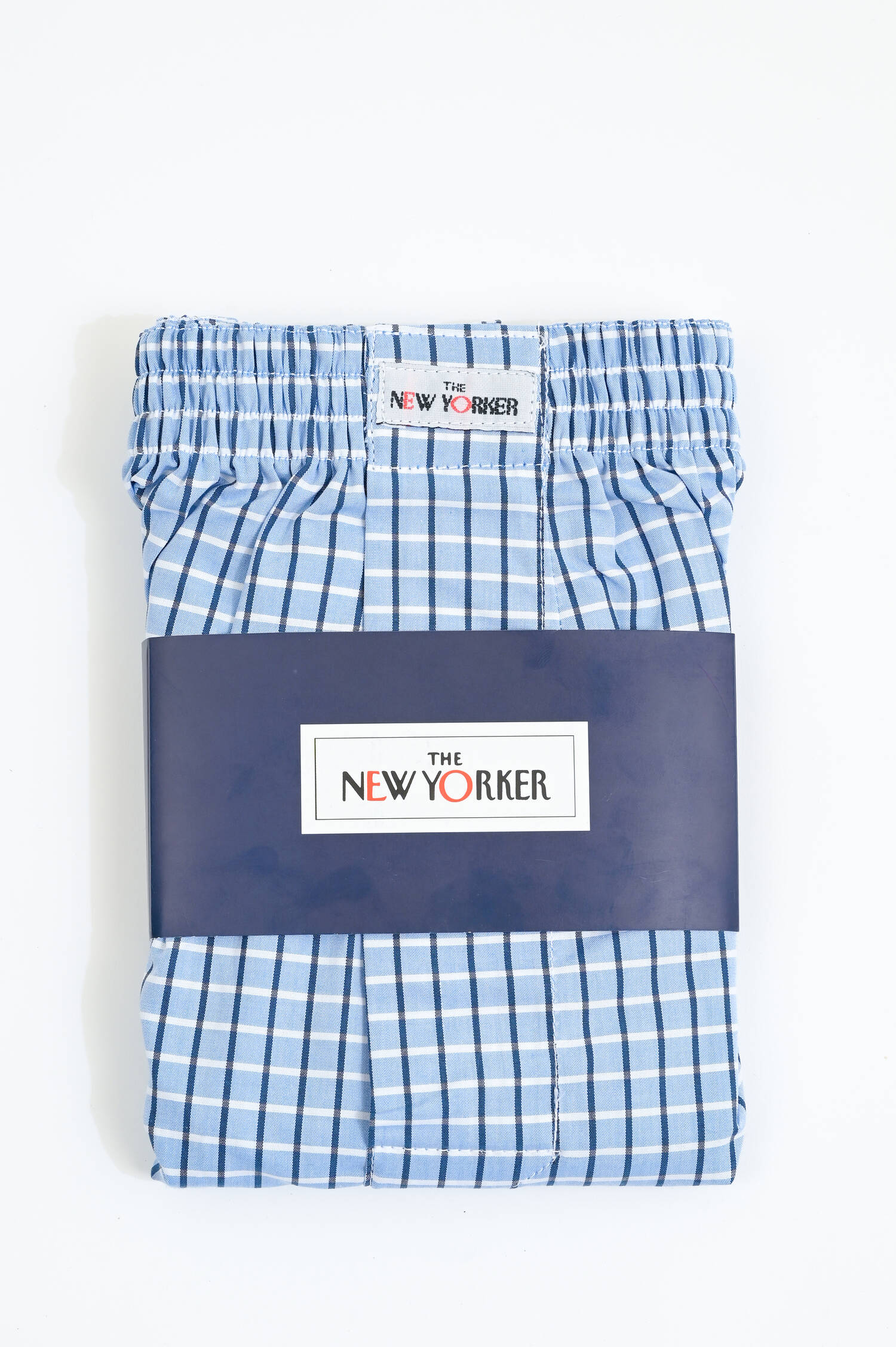 Boxershorts aus Baumwolle in Navy/Blau karriert