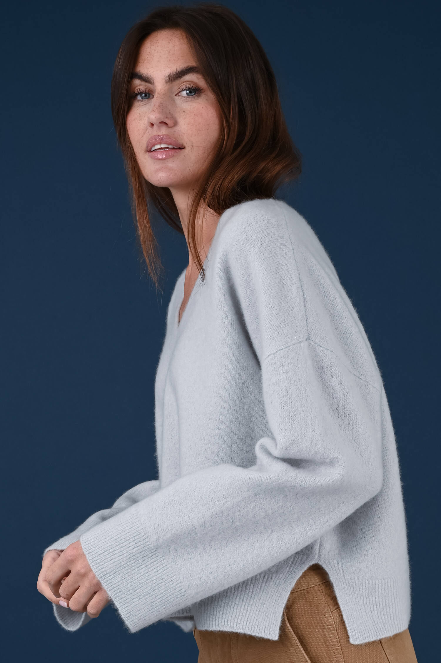 Cashmeremix Pullover SEMADARA in Grau Cashmeremix Pullover SEMADARA in Grau