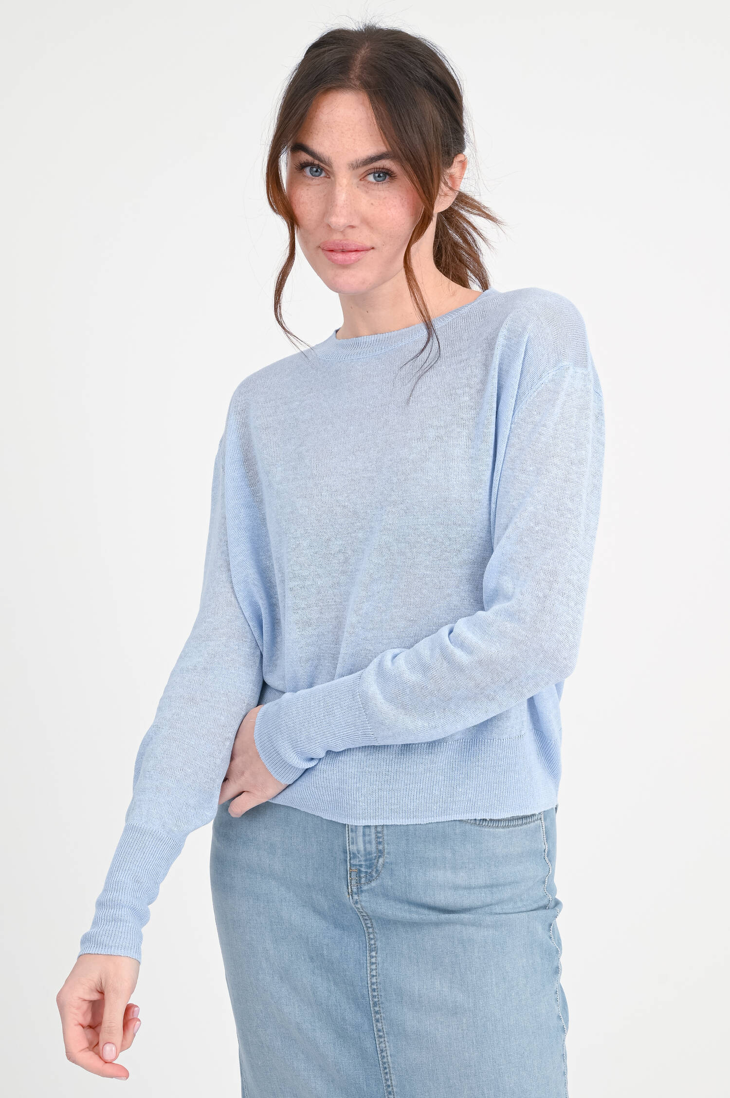 Pullover SANTE aus Hanf in Hellblau