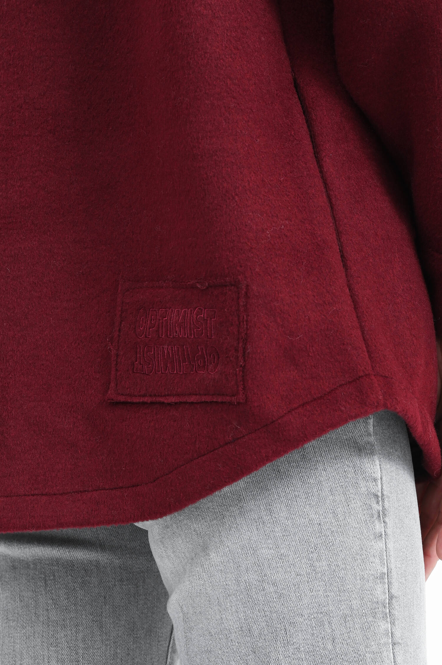 Flanell-Jacke in Bordeaux Flanell-Jacke in Bordeaux