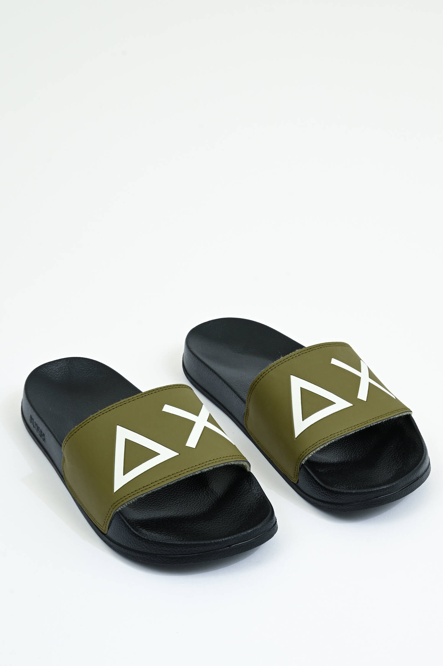 Beach Slipper in Schwarz/Khaki