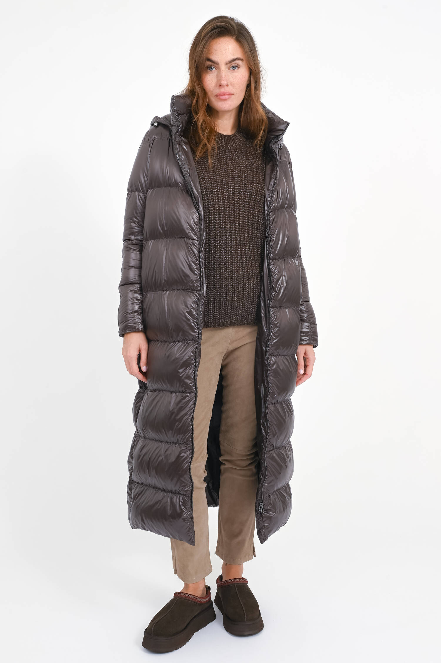 Daunen-Steppmantel in Marrone Daunen-Steppmantel in Marrone