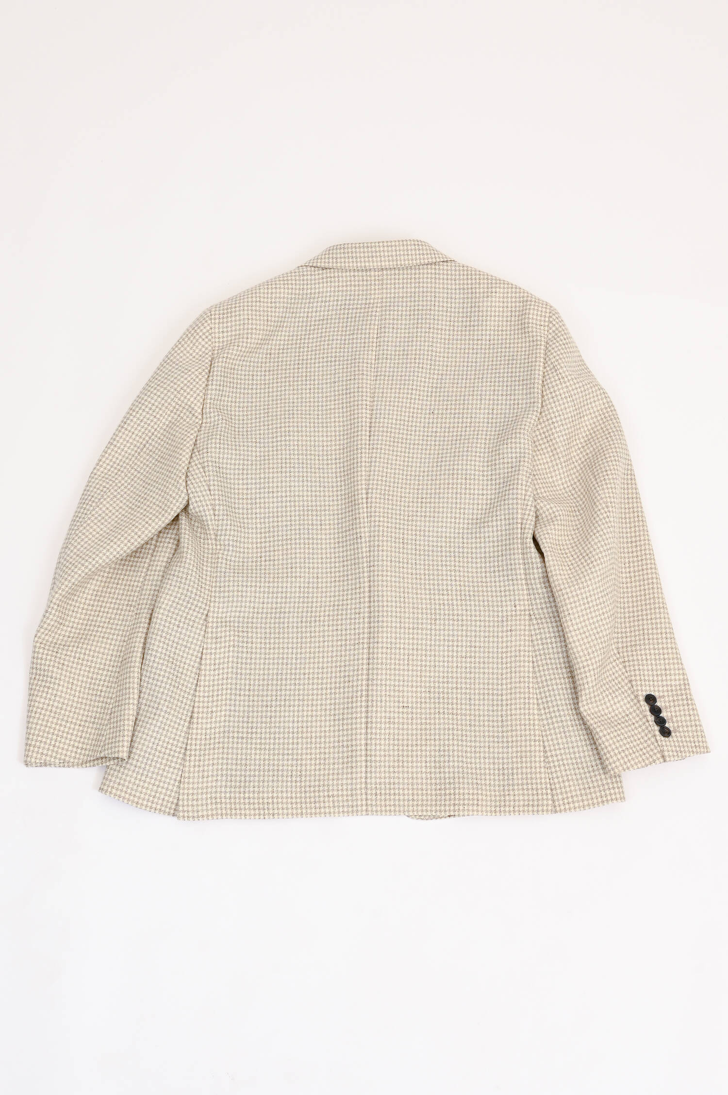 Sakko aus Leinen-Woll-Mix in Creme/Taupe