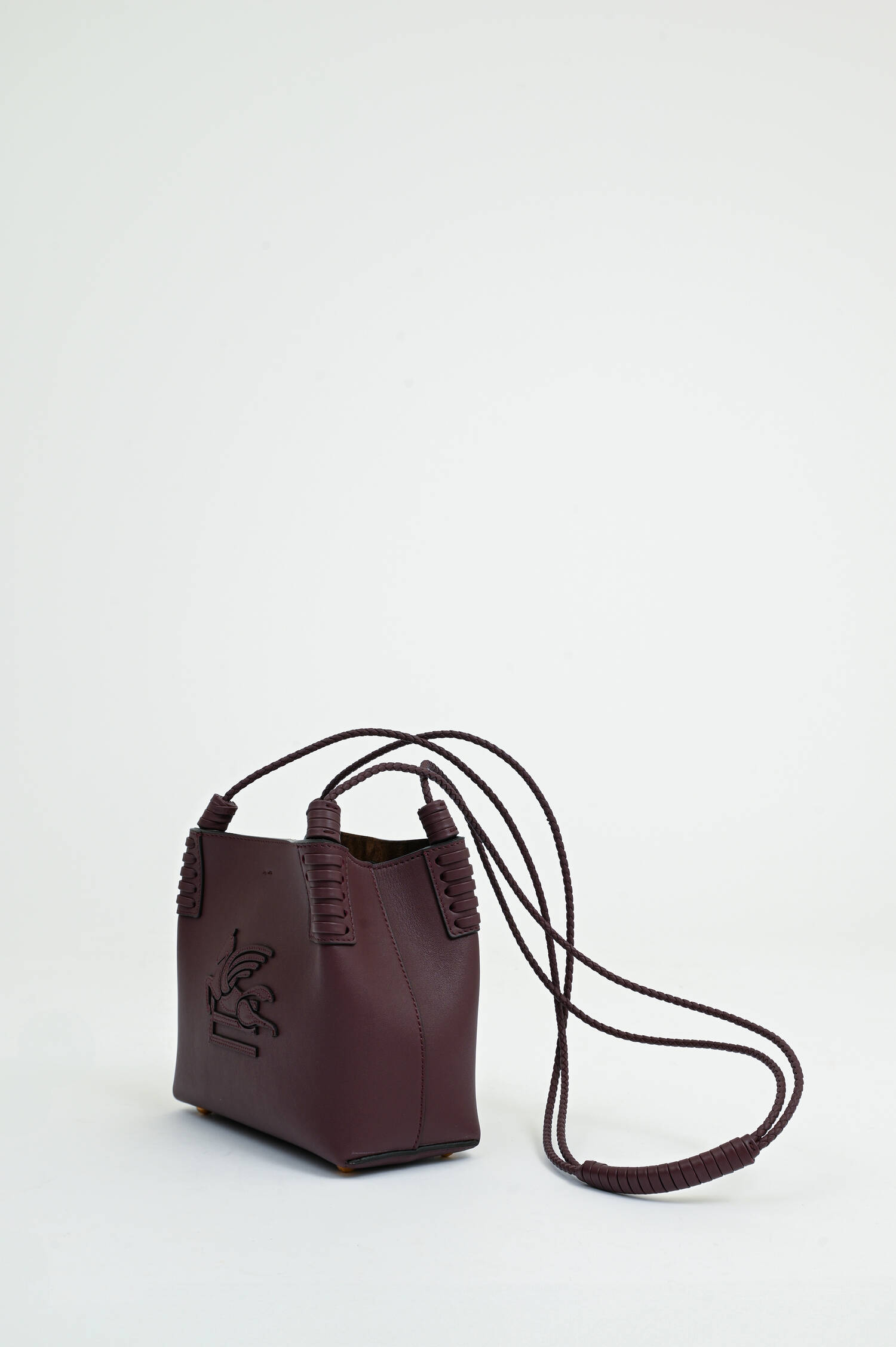 Mini-Shopper mit Pegasus-Logo in Bordeaux Mini-Shopper mit Pegasus-Logo in Bordeaux