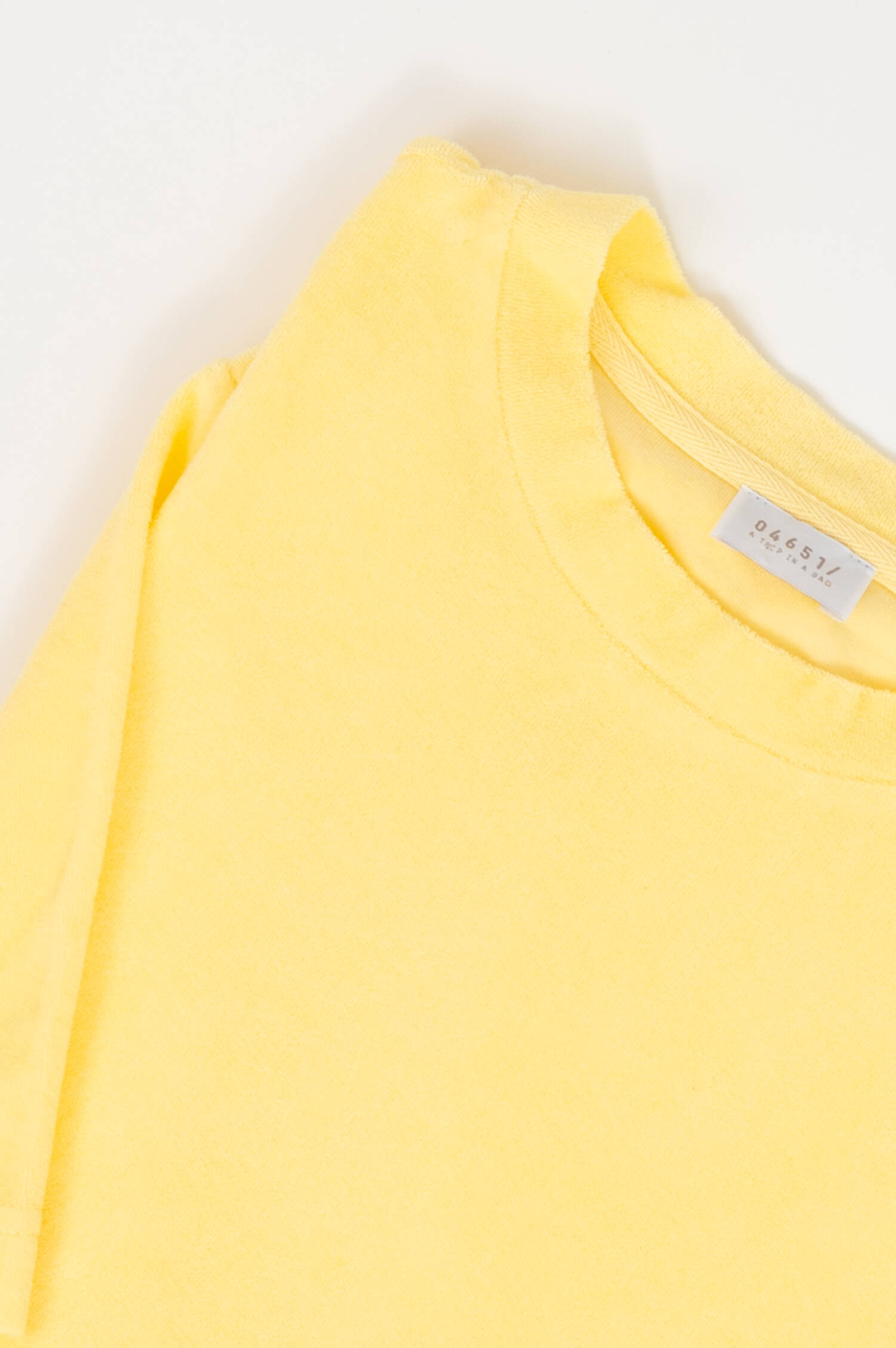 Frottee T-Shirt TERRY TEE in Hellgelb