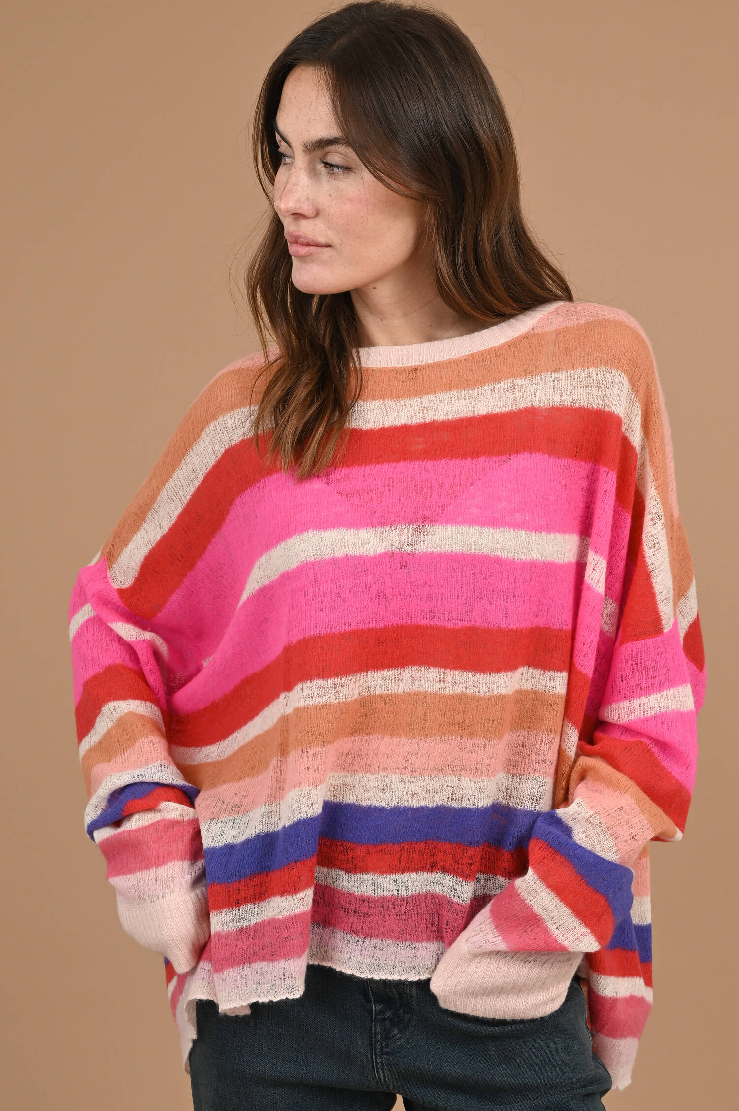 Pullover PEARCY in Multicolor gemustert Pullover PEARCY in Multicolor gemustert
