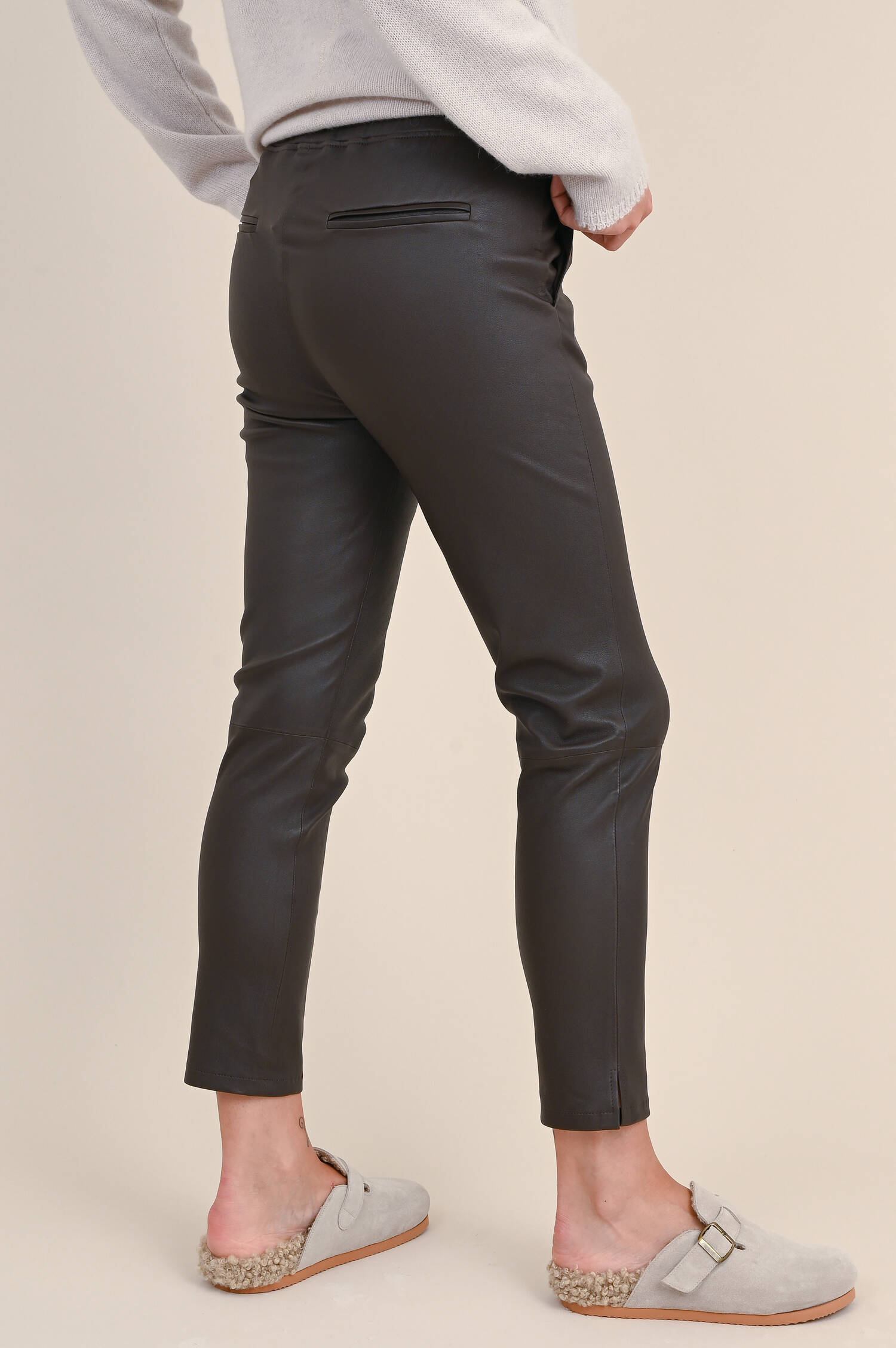 Lederhose PROVENCE in Dunkelbraun