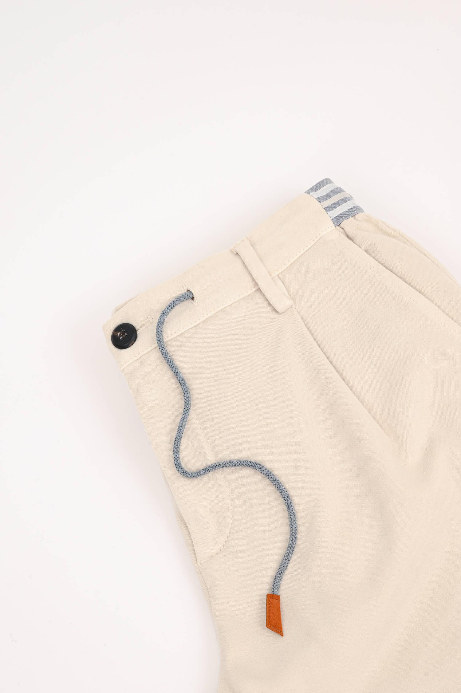 Chino-Hose aus Baumwolle in Creme