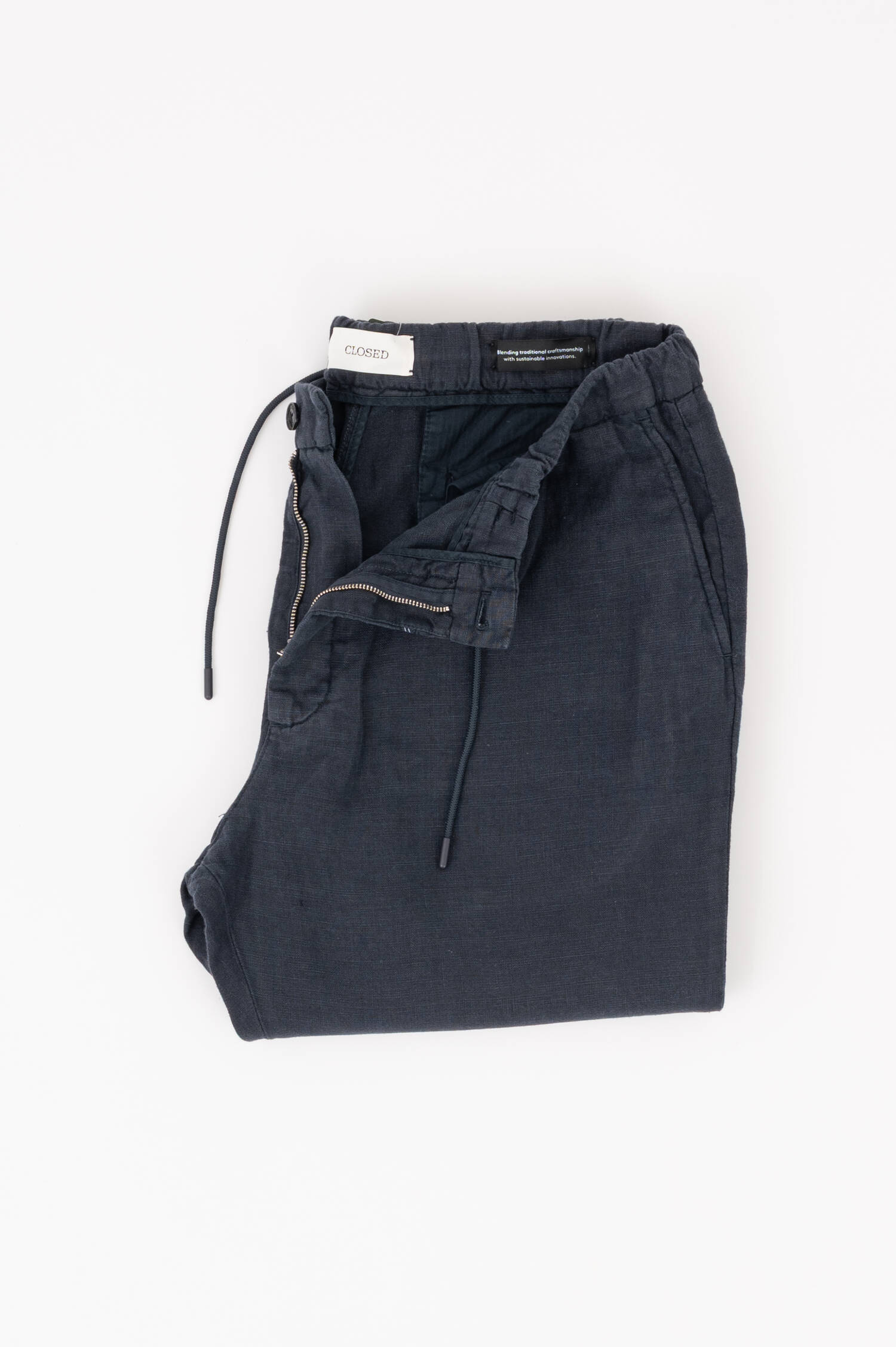 Leinenhose VIRGO TAPERED in Anthrazit