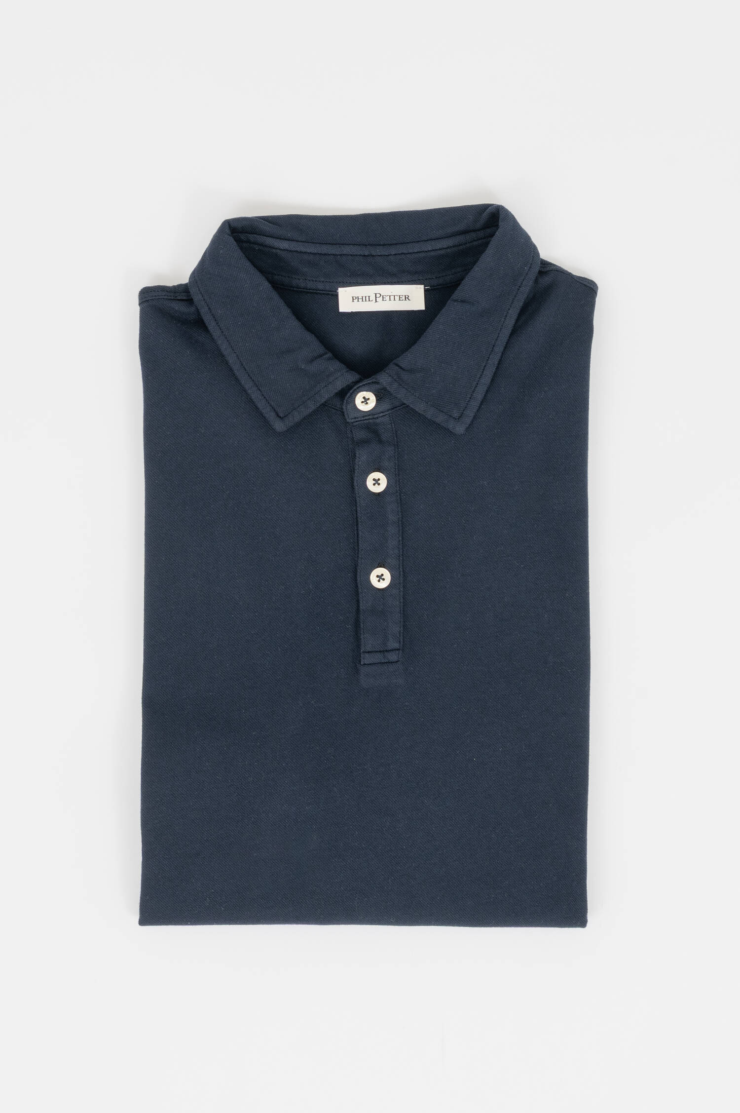 Pique Polo in Navy
