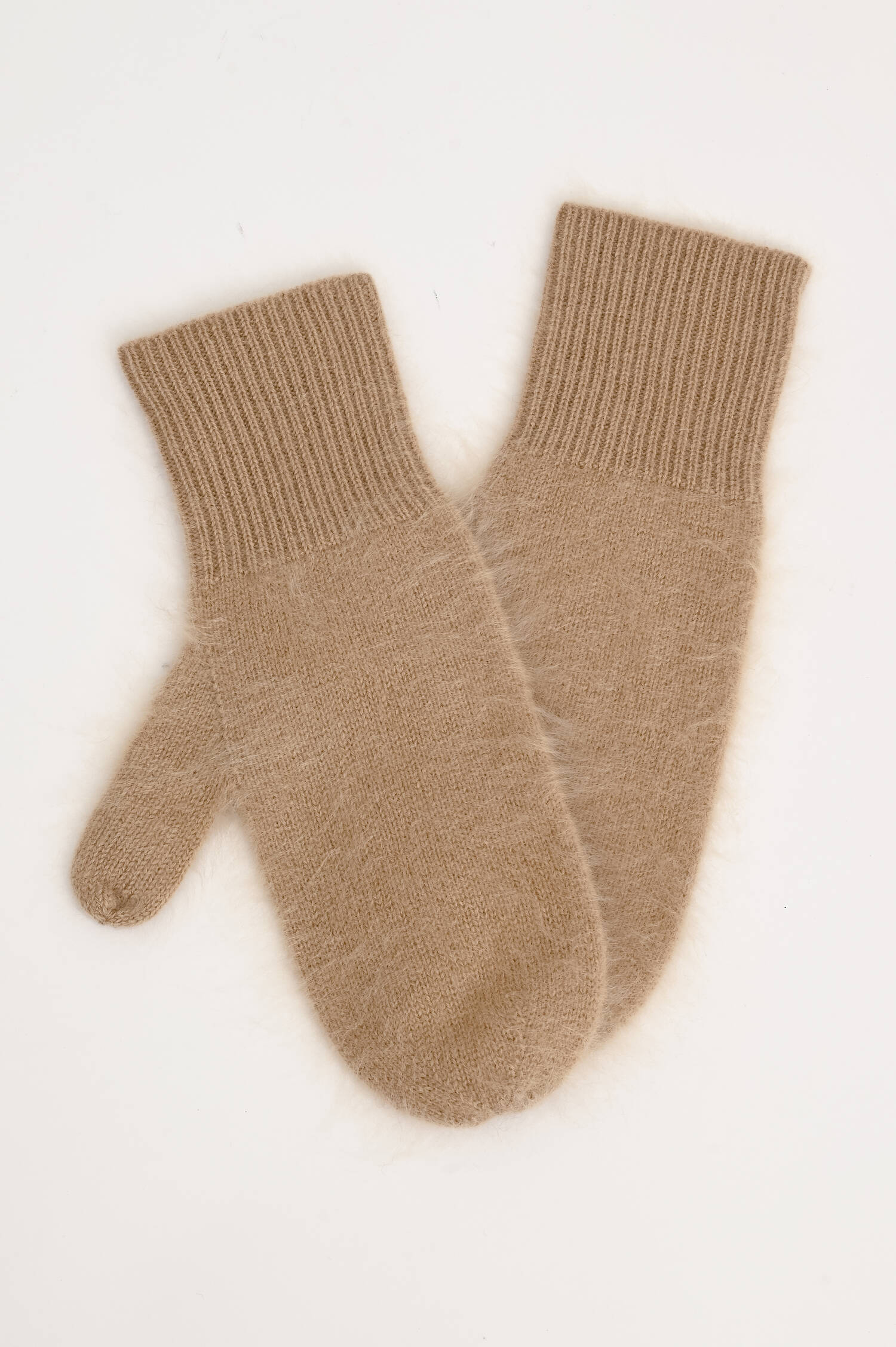 Cashmere-Fäustlinge in Camel Cashmere-Fäustlinge in Camel