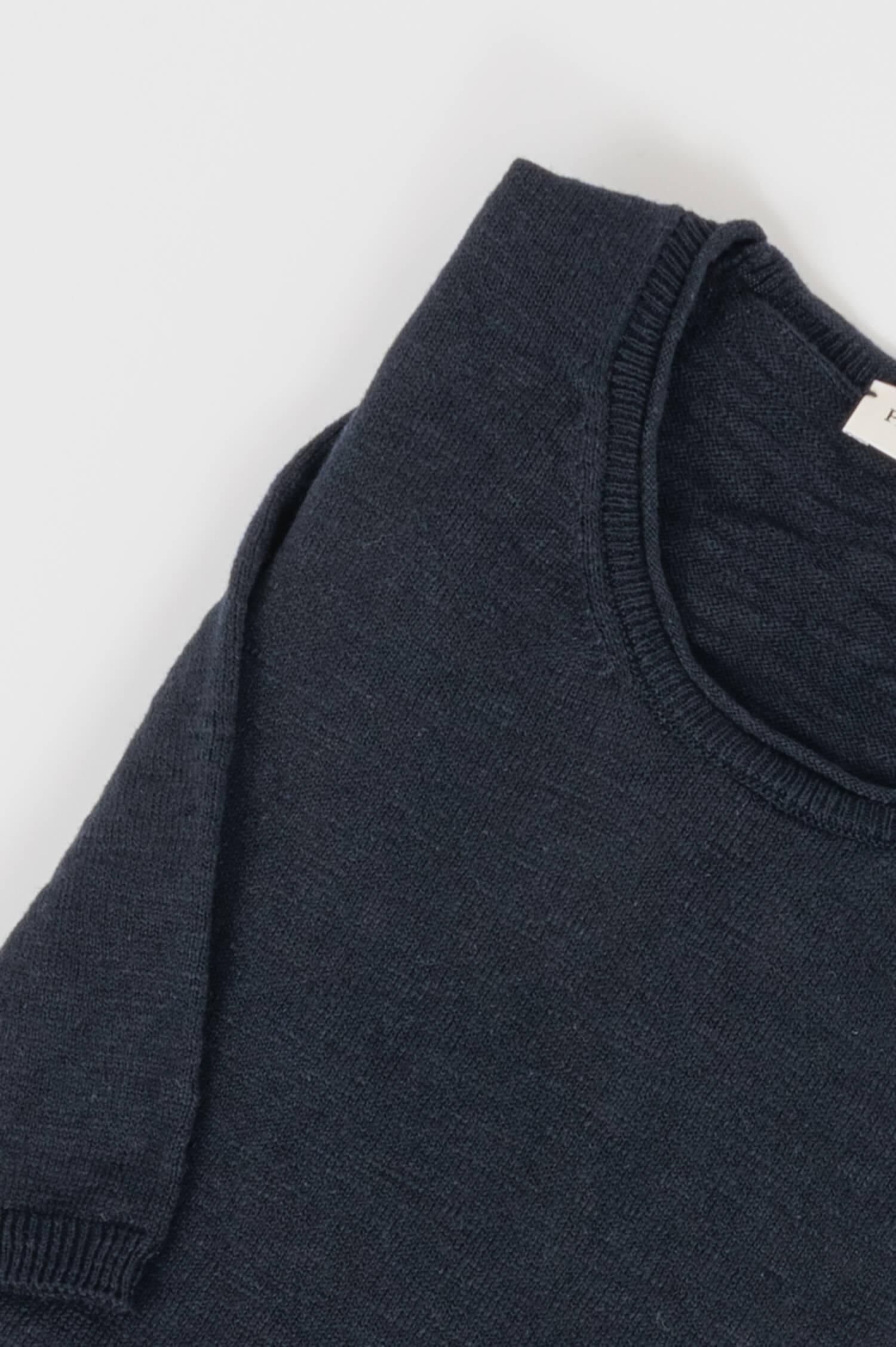 Strick T-Shirt in Navy