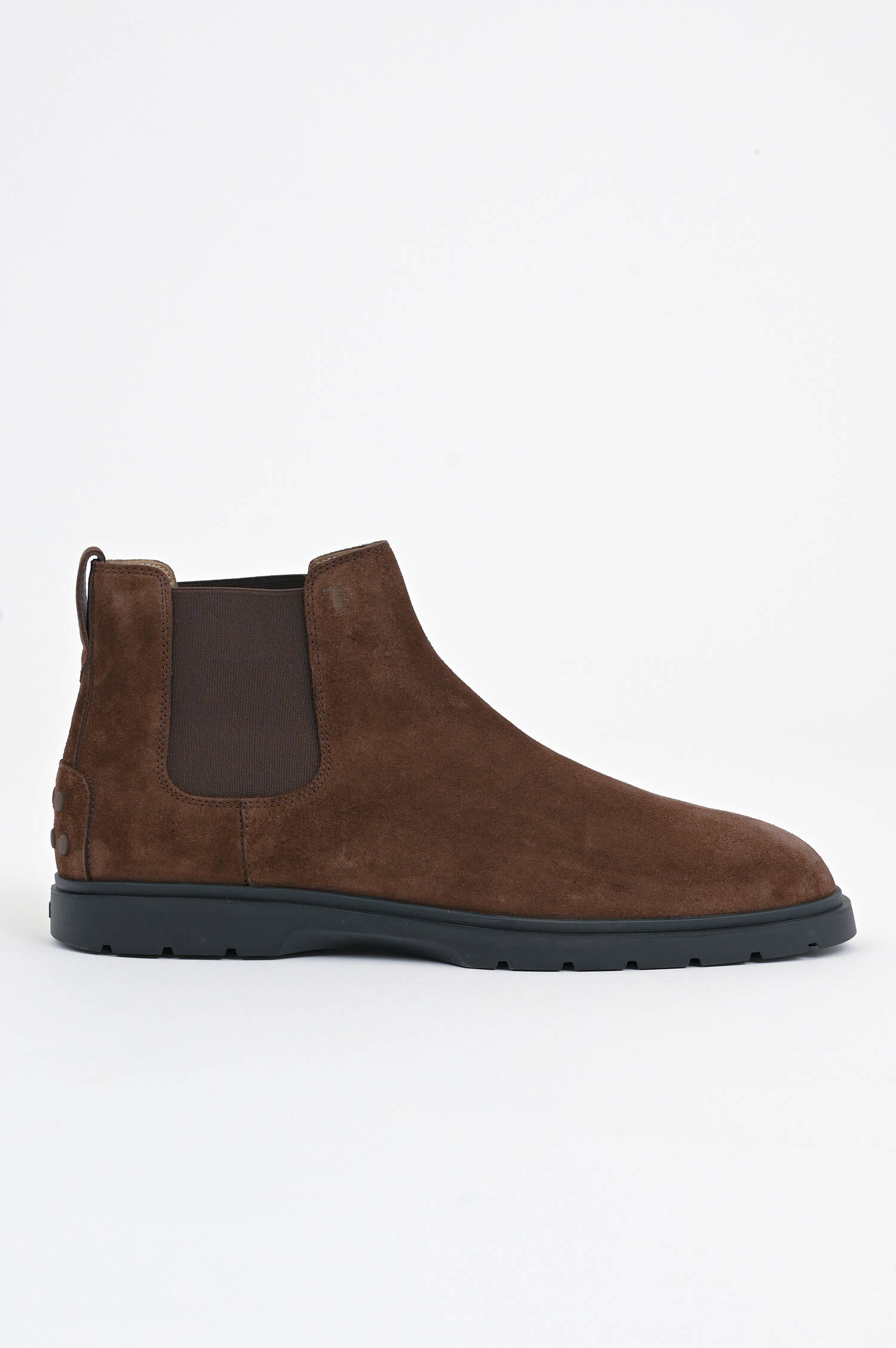 Veloursleder Chelsea Boot in Braun