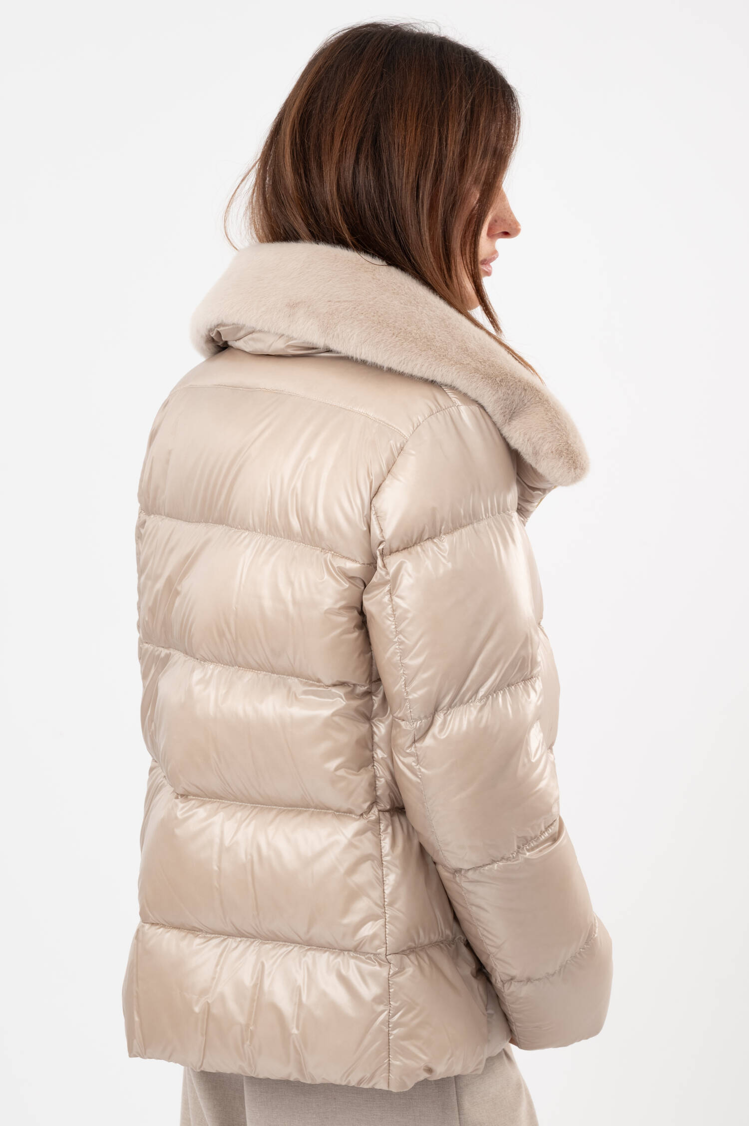 Daunenjacke in Beige Daunenjacke in Beige