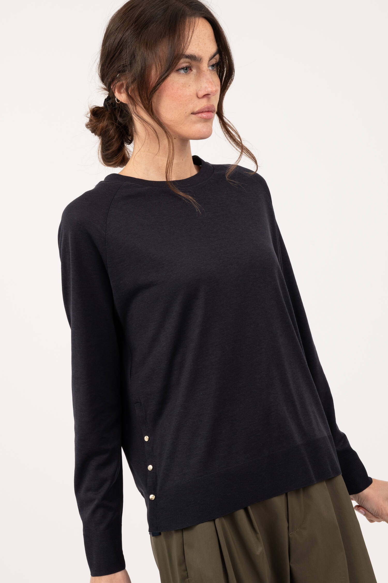 Feinstrick Pullover in Navy Feinstrick Pullover in Navy