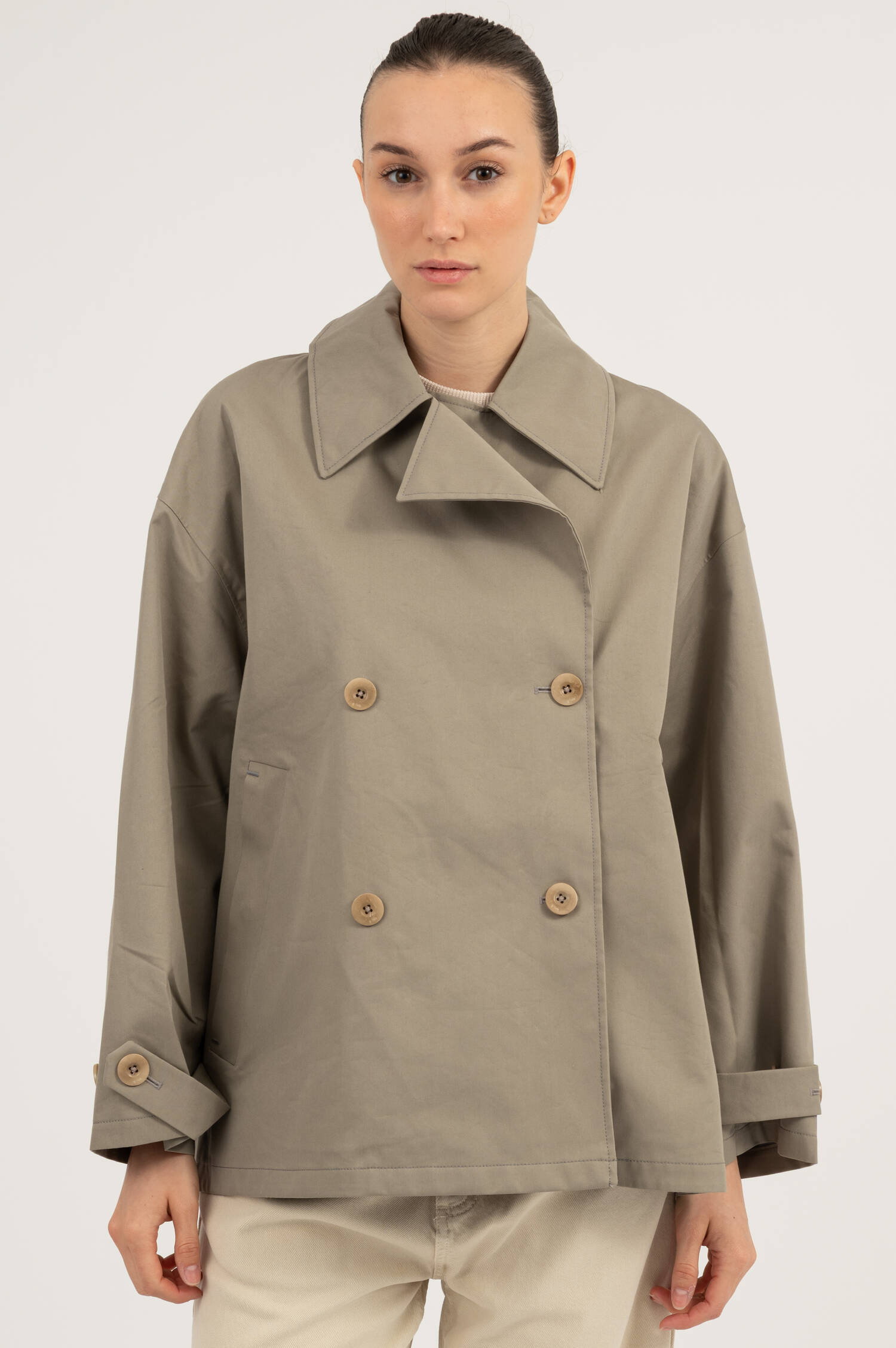 Wasserabweisender Trenchcoat HEATHER in Rauchbeige