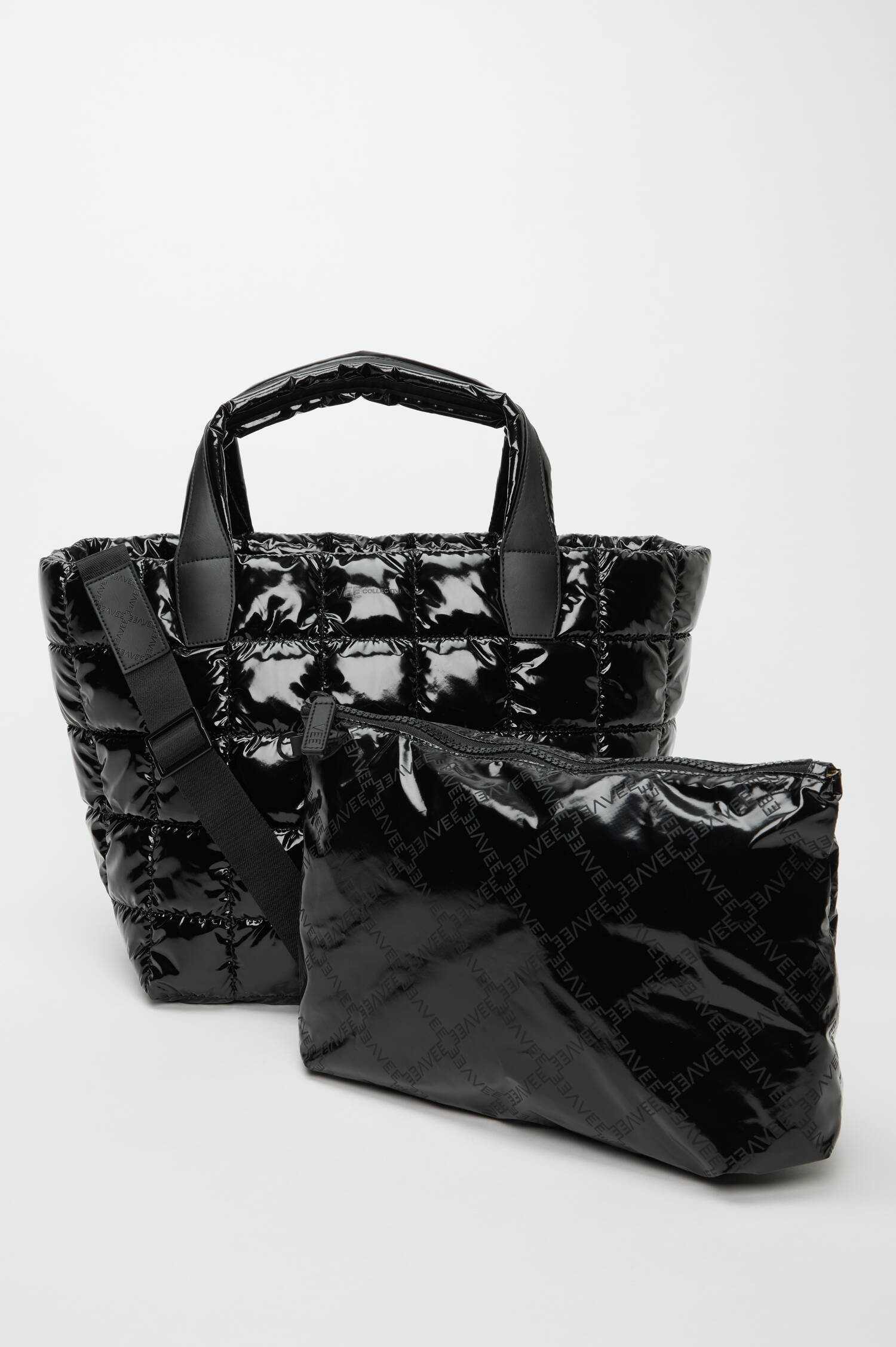 Tasche PORTER TOTE MEDIUM in Schwarz Lack