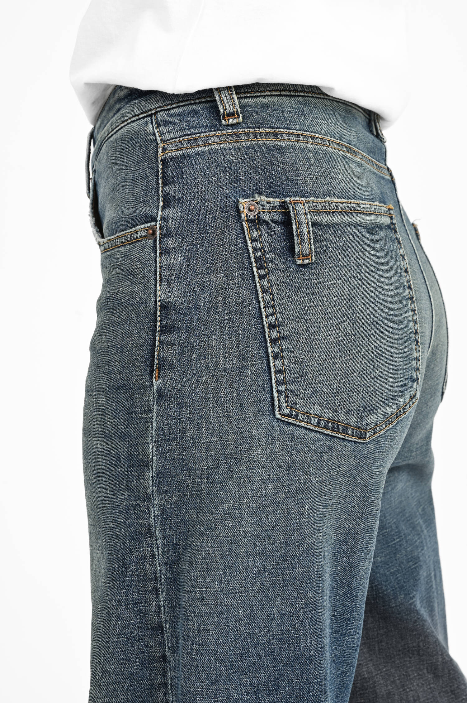 Balloon-Jeans im Used-Look in Blue Balloon-Jeans im Used-Look in Blue