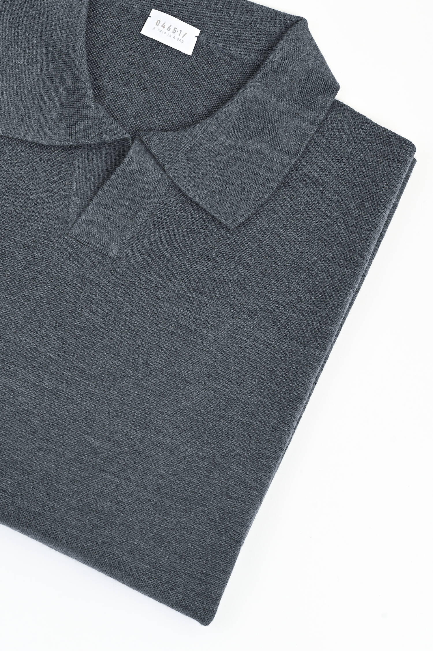 Feinstrickpullover aus Wolle in Grau