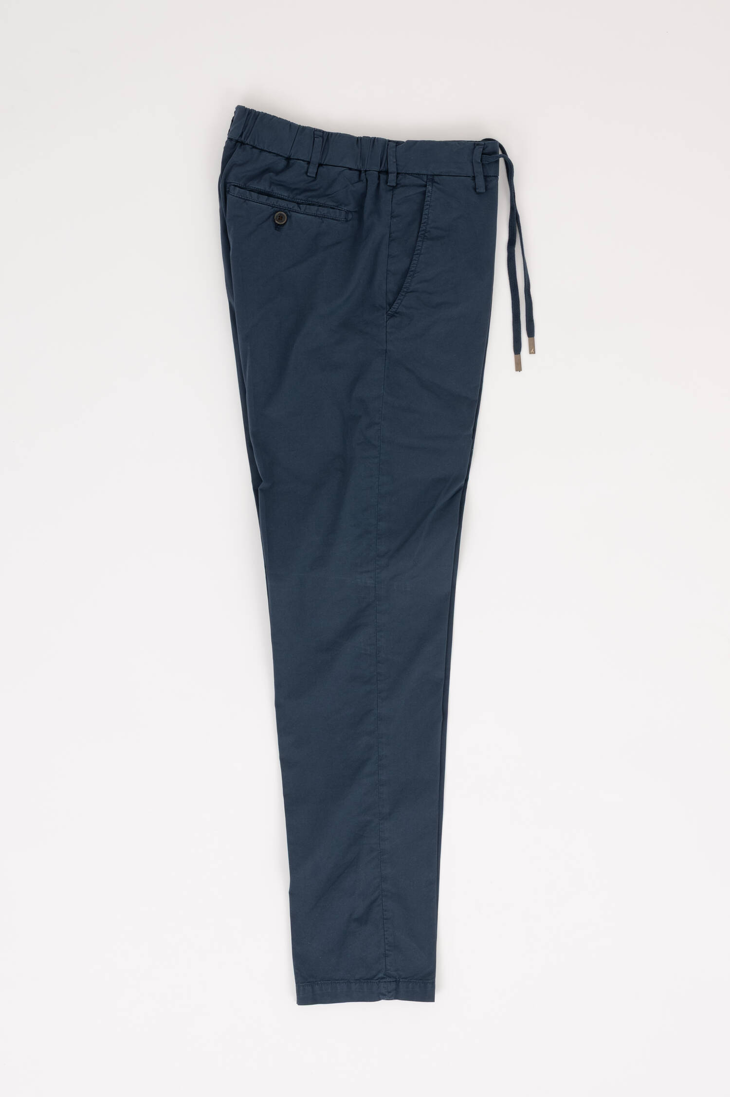 Baumwoll Chino mit Kordelzug in Navy