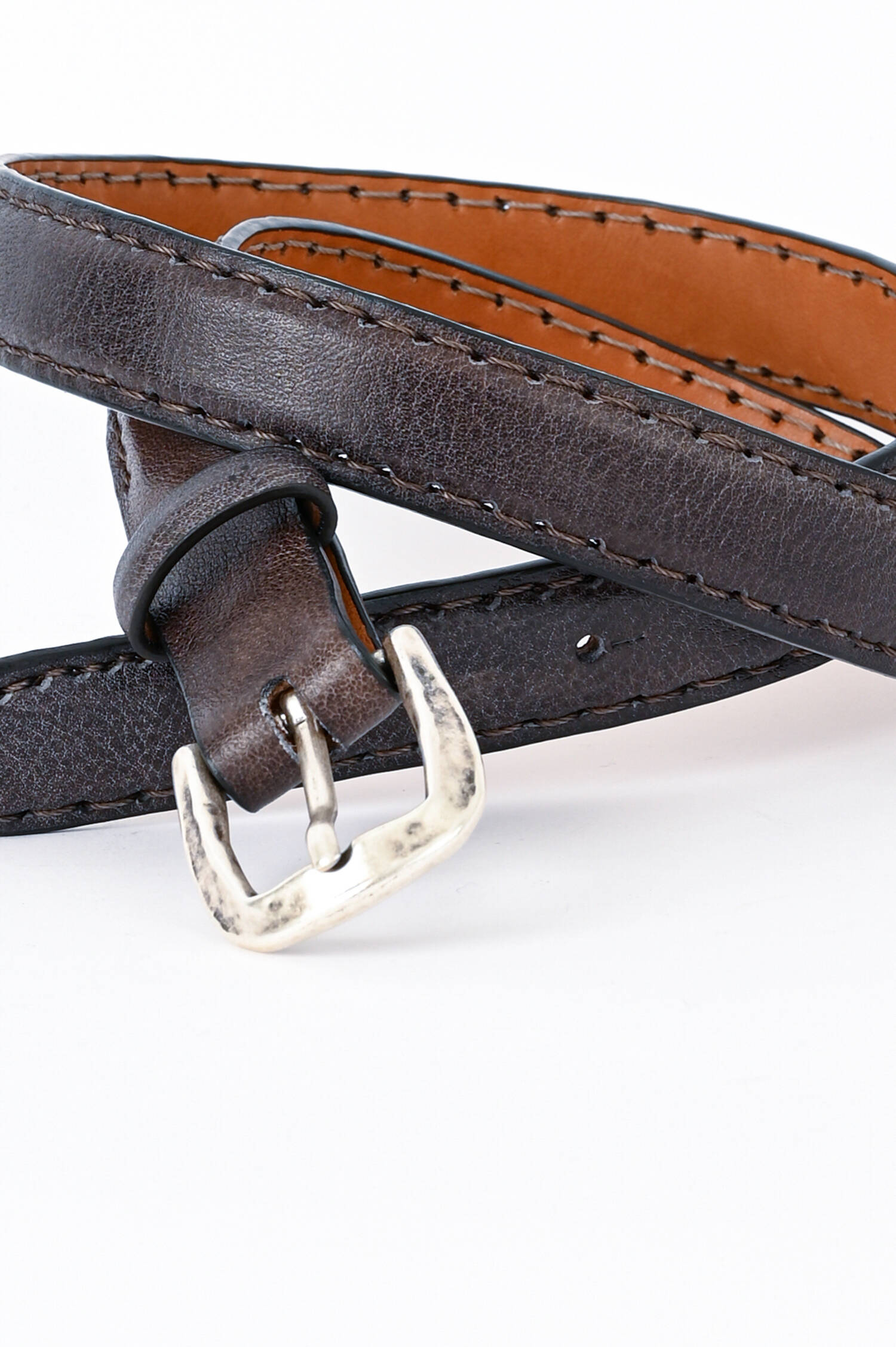 Ledergürtel DOMINIKA in Dunkelbraun