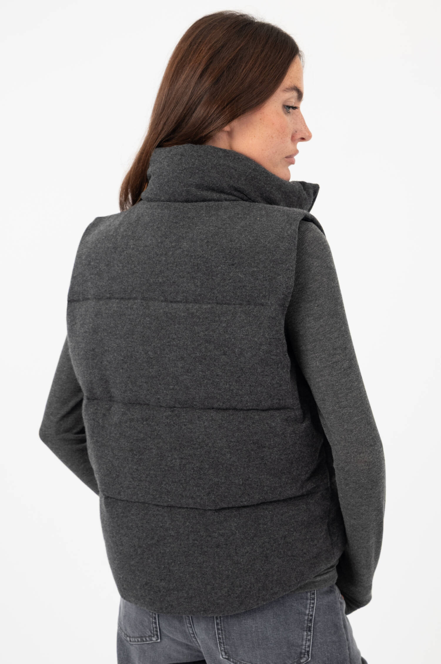 Woll-Mix-Wende-Gilet SINTRE in Grau Woll-Mix-Wende-Gilet SINTRE in Grau