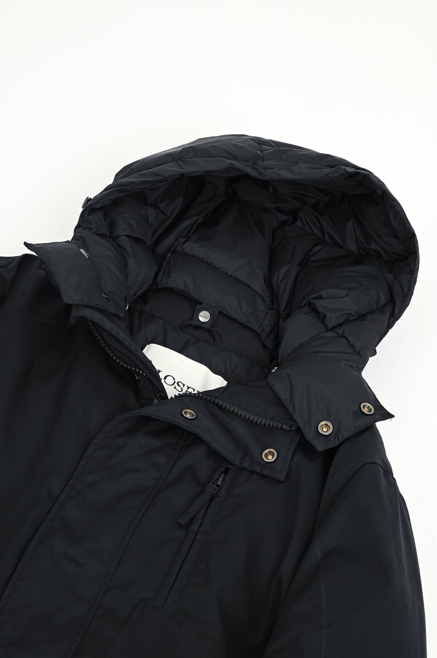 Puffer Coat in Schwarz