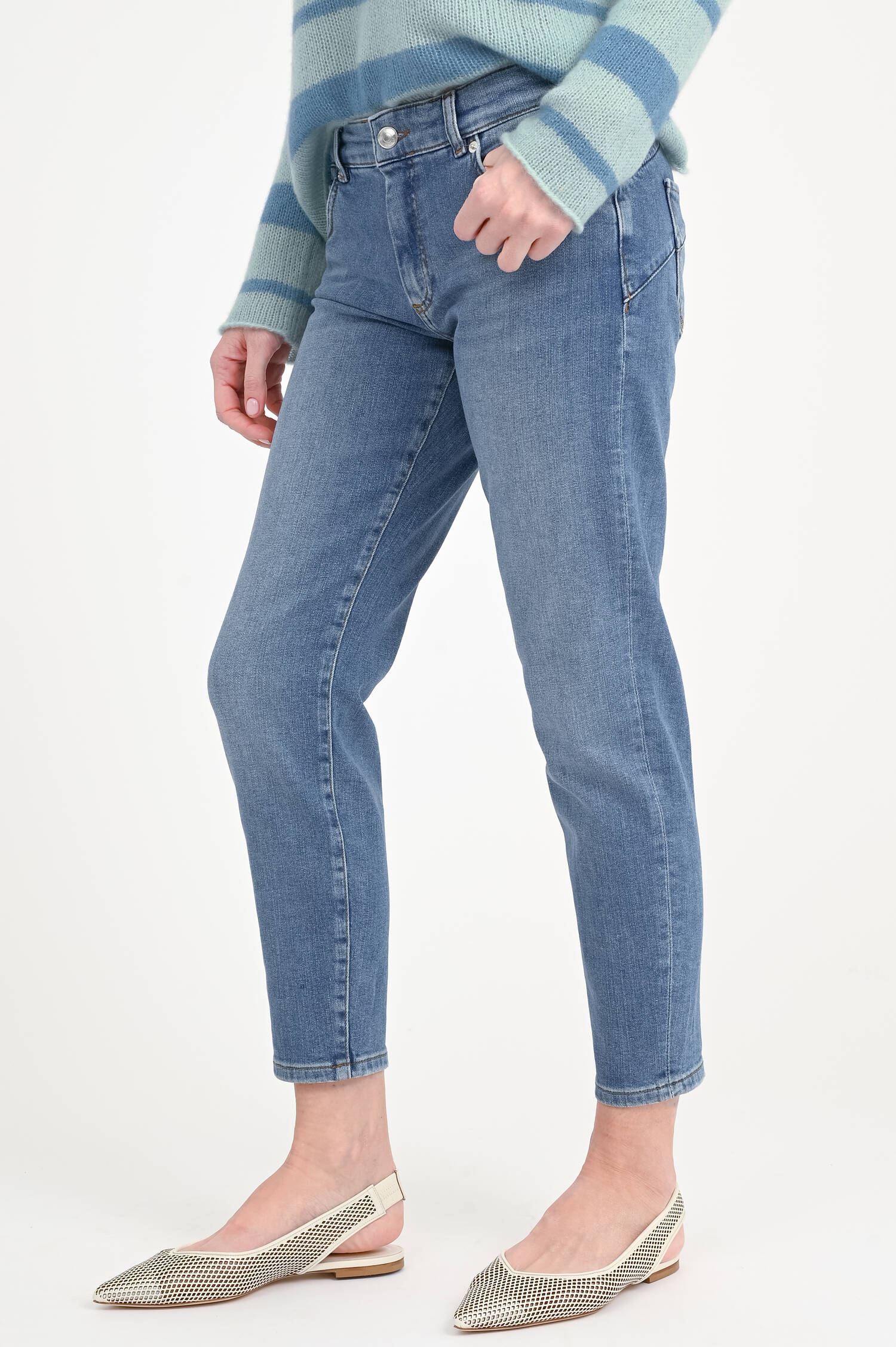 Straight Denim LUCHINO in mittlerem Blau