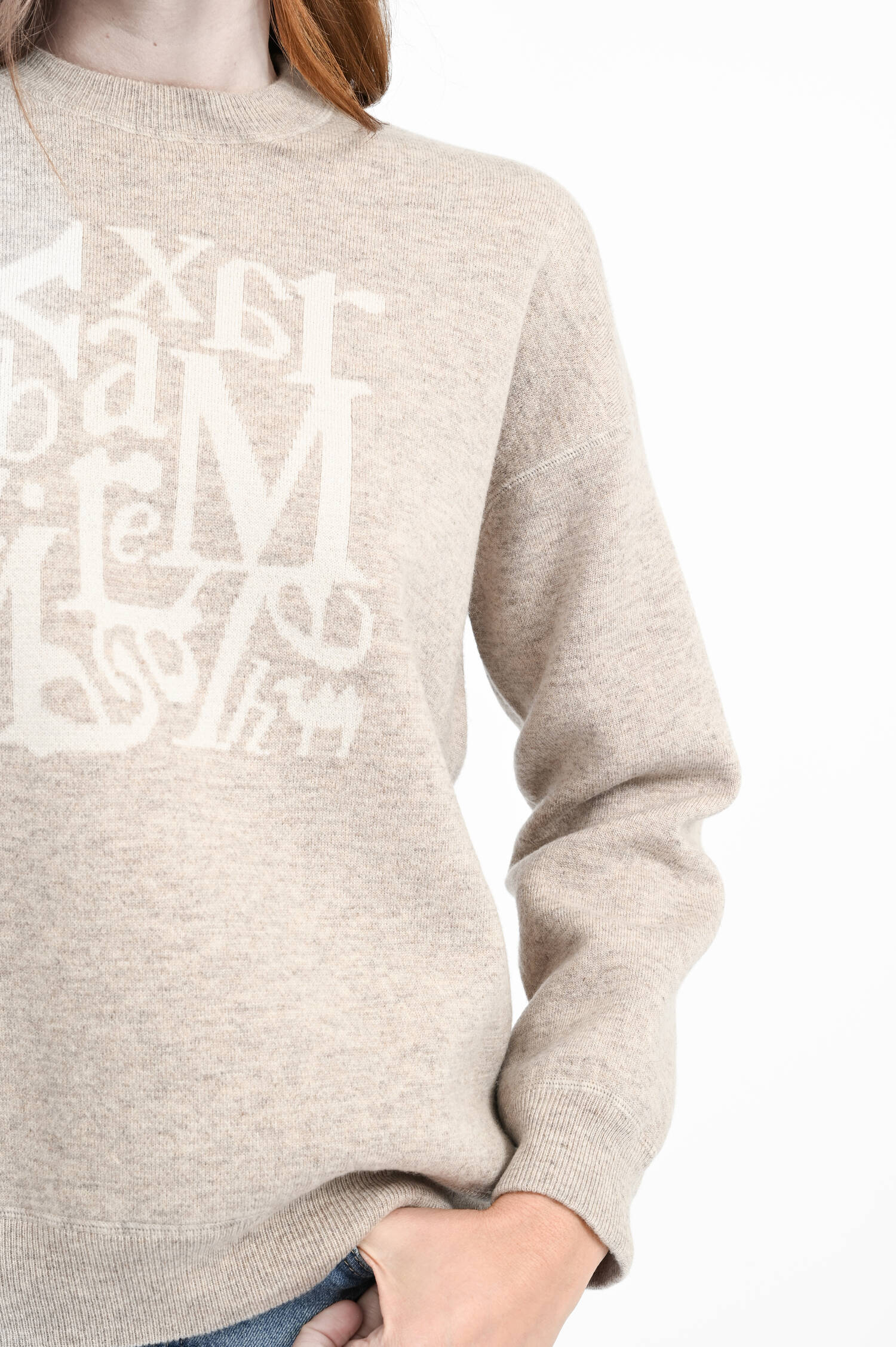 Pullover FLIPPER aus Woll-Cashmere-Mix in Beige Pullover FLIPPER aus Woll-Cashmere-Mix in Beige