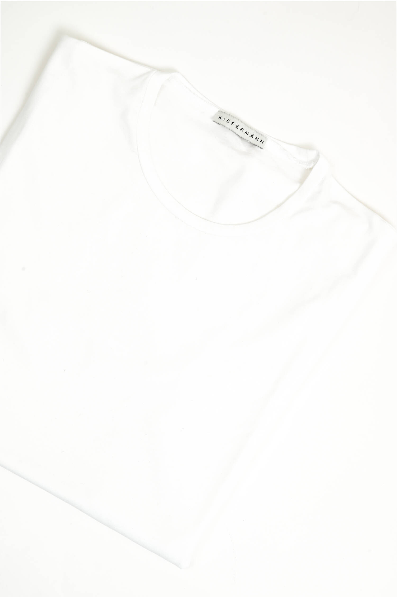 Kurzarm-Shirt HERO aus Baumwoll-Modal-Mix in Weiß