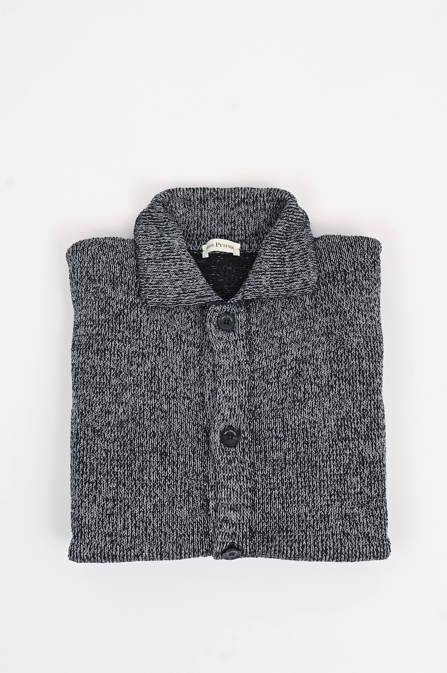 College Strickjacke in Dunkelblau/Grau