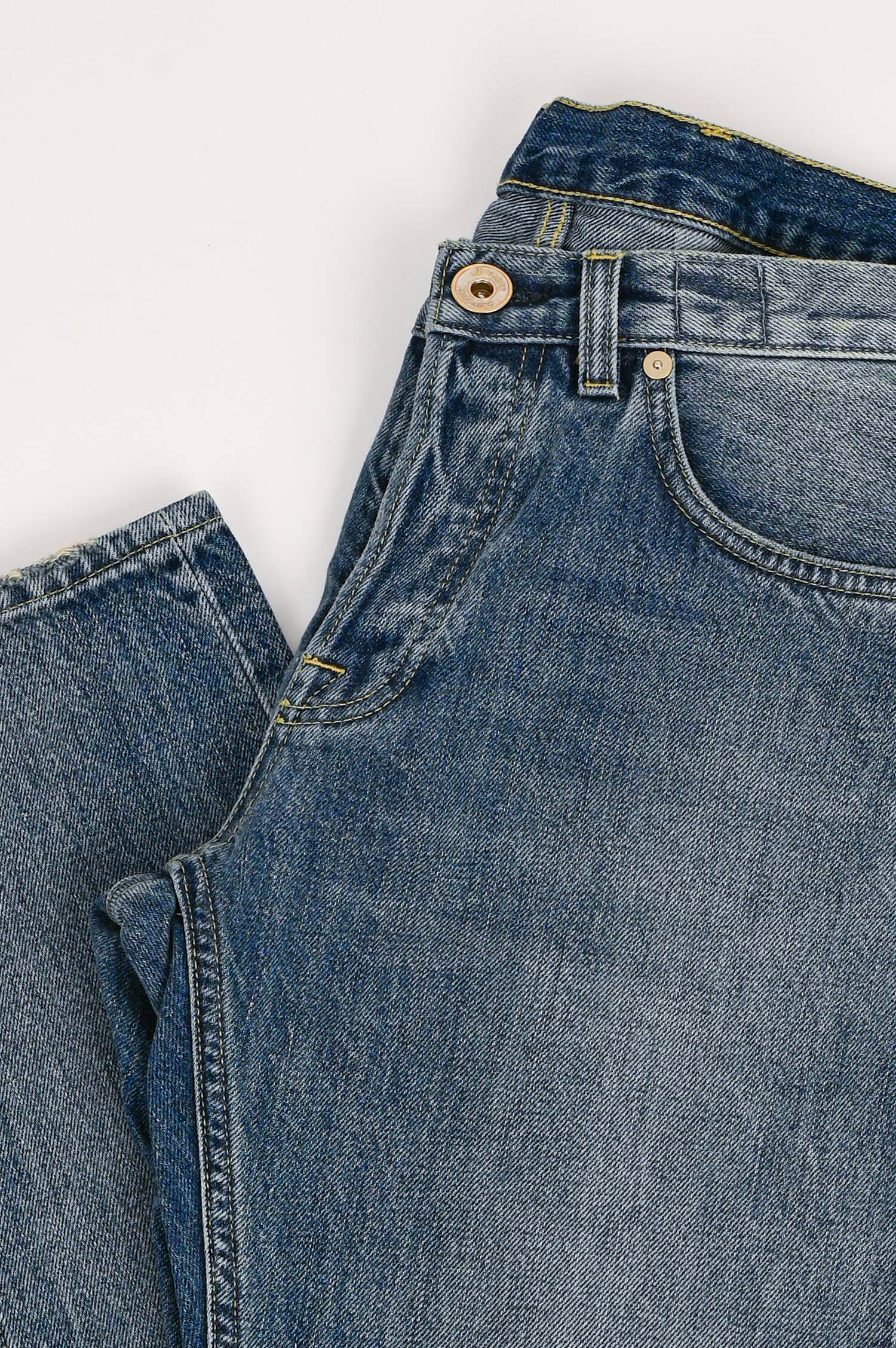 Slim Fit Jeans in Mittelblau