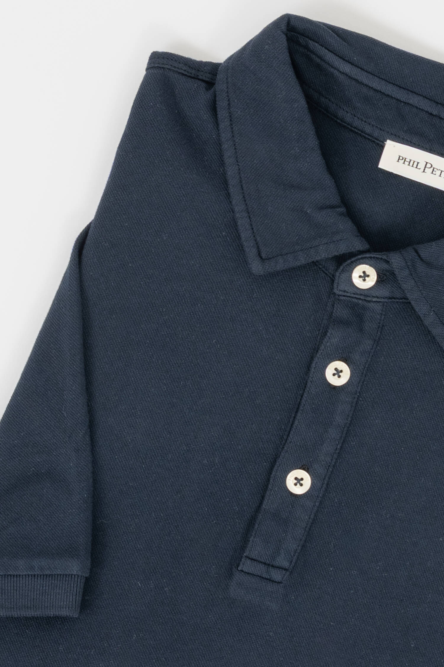Pique Polo in Navy