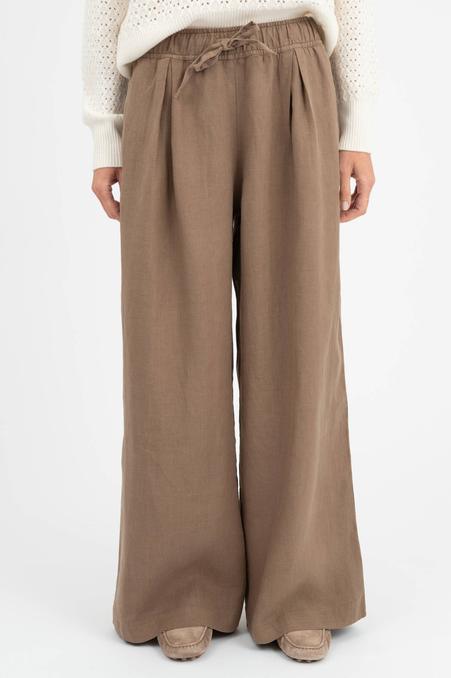 Weite Hose JOSY in Hellbraun Weite Hose JOSY in Hellbraun