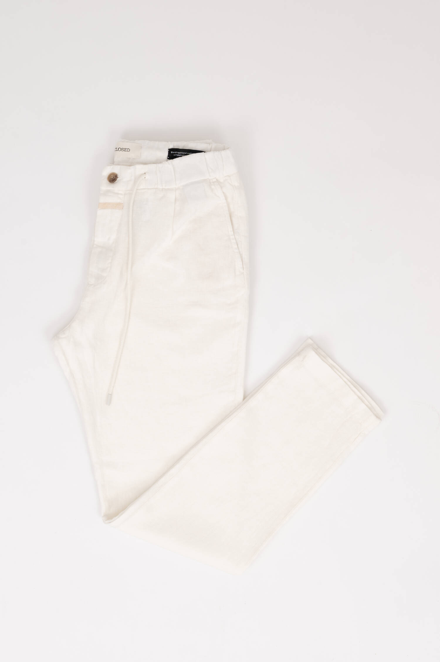 Leinenhose VIRGO TAPERED in Weiß
