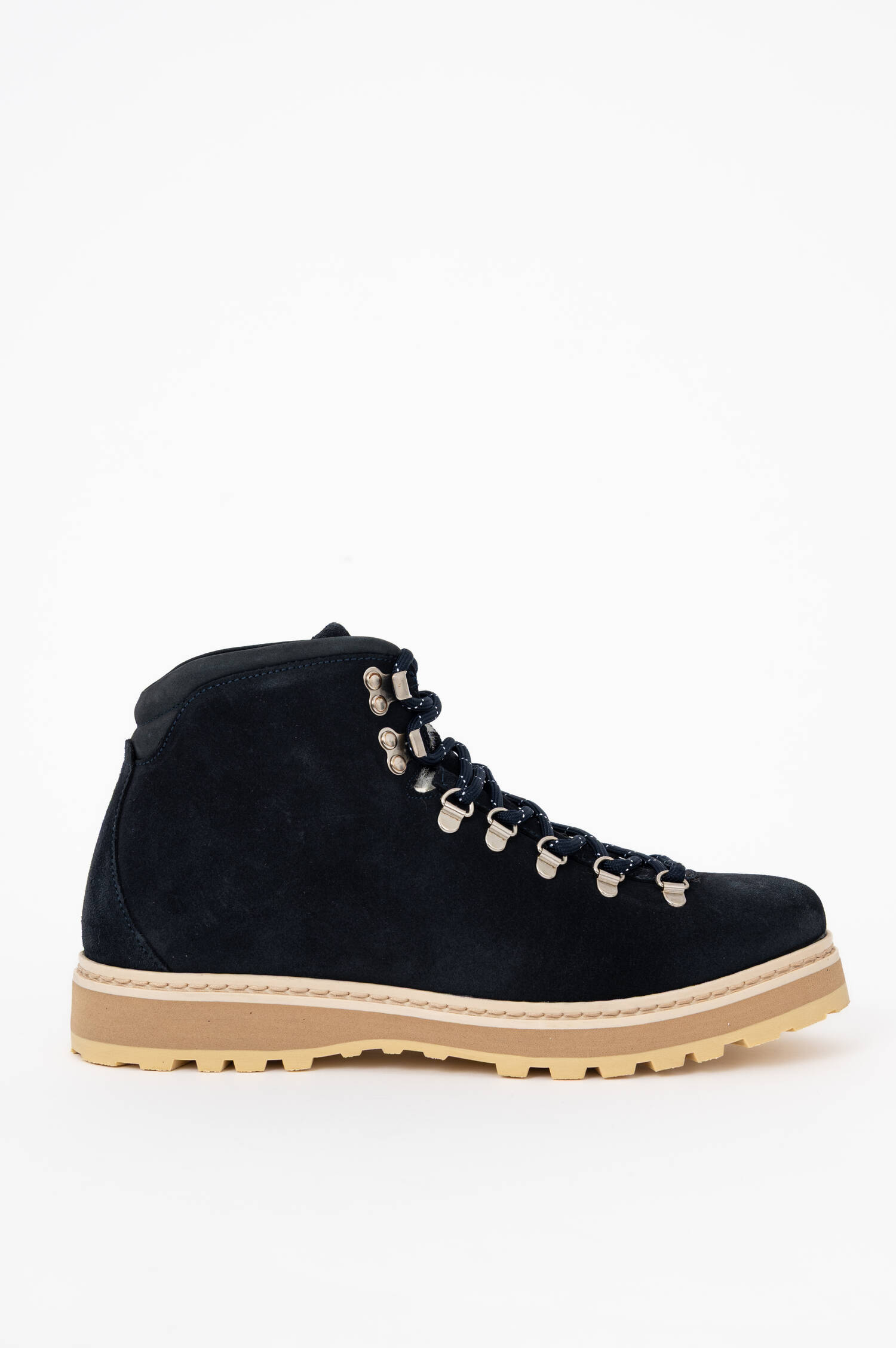 Veloursleder-Schnürstiefel CORE in Navy