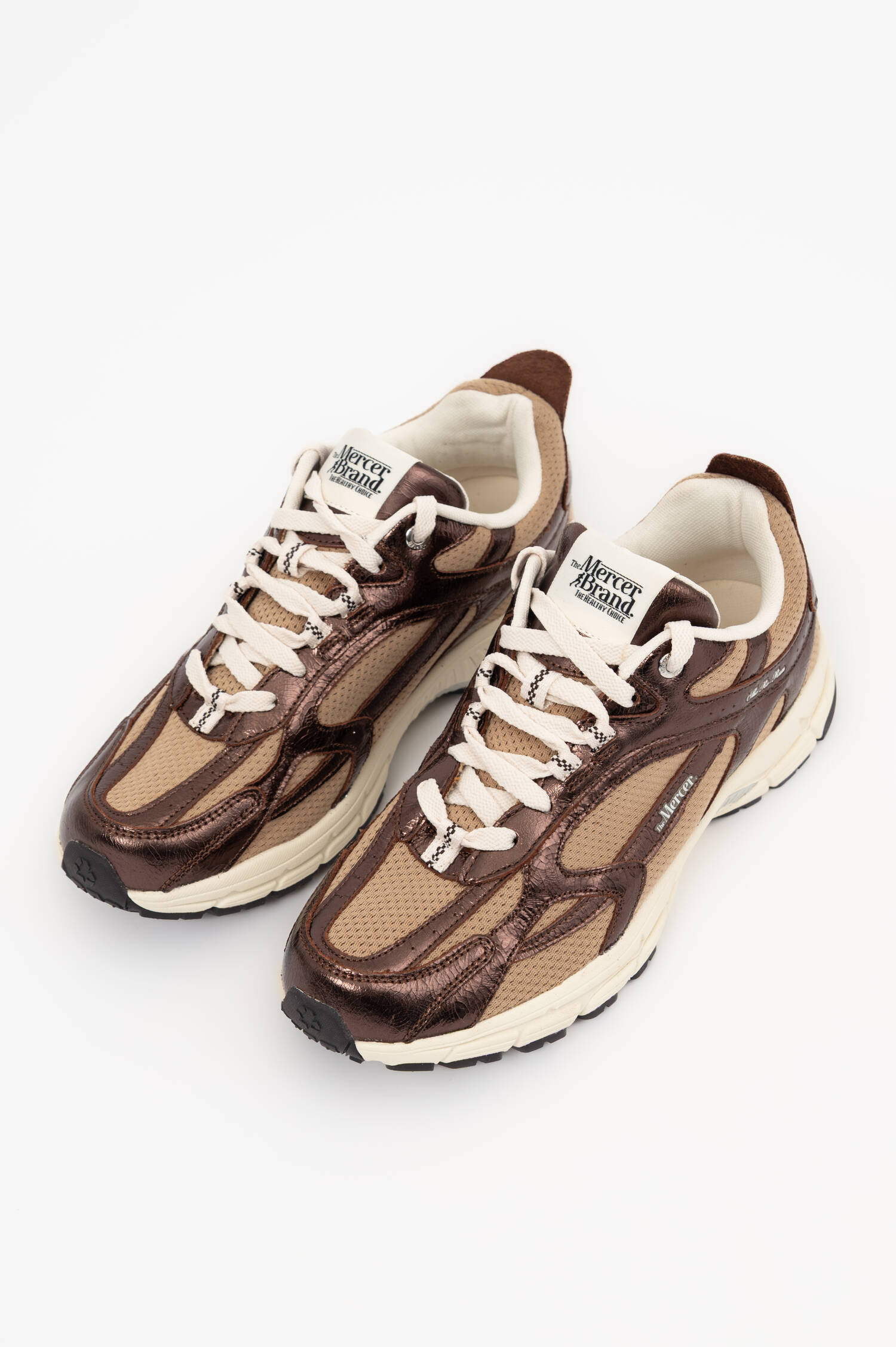 Sneaker RE-RUN CRACKED in Braun