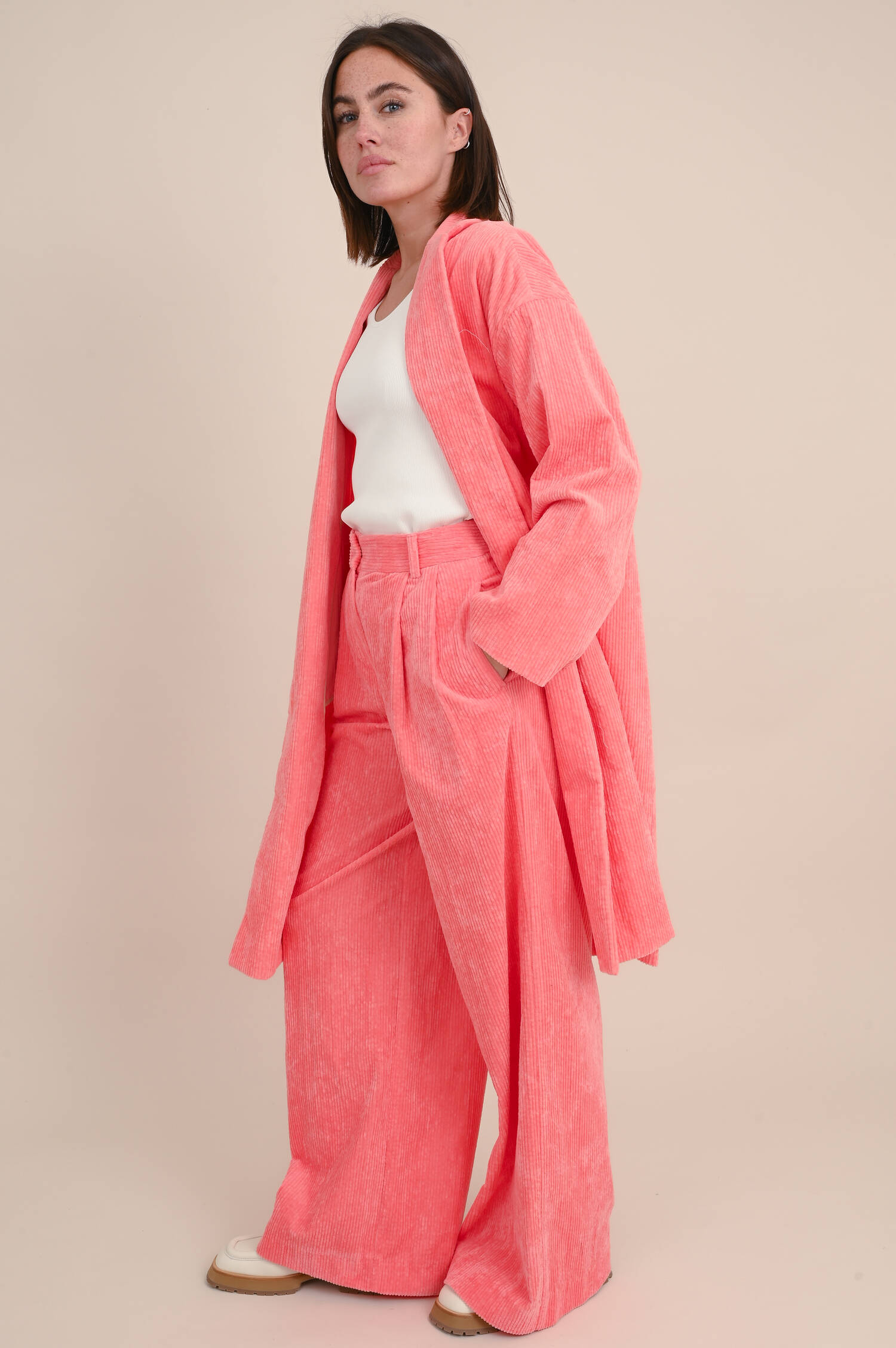 Cord-Mantel in Koralle Cord-Mantel in Koralle