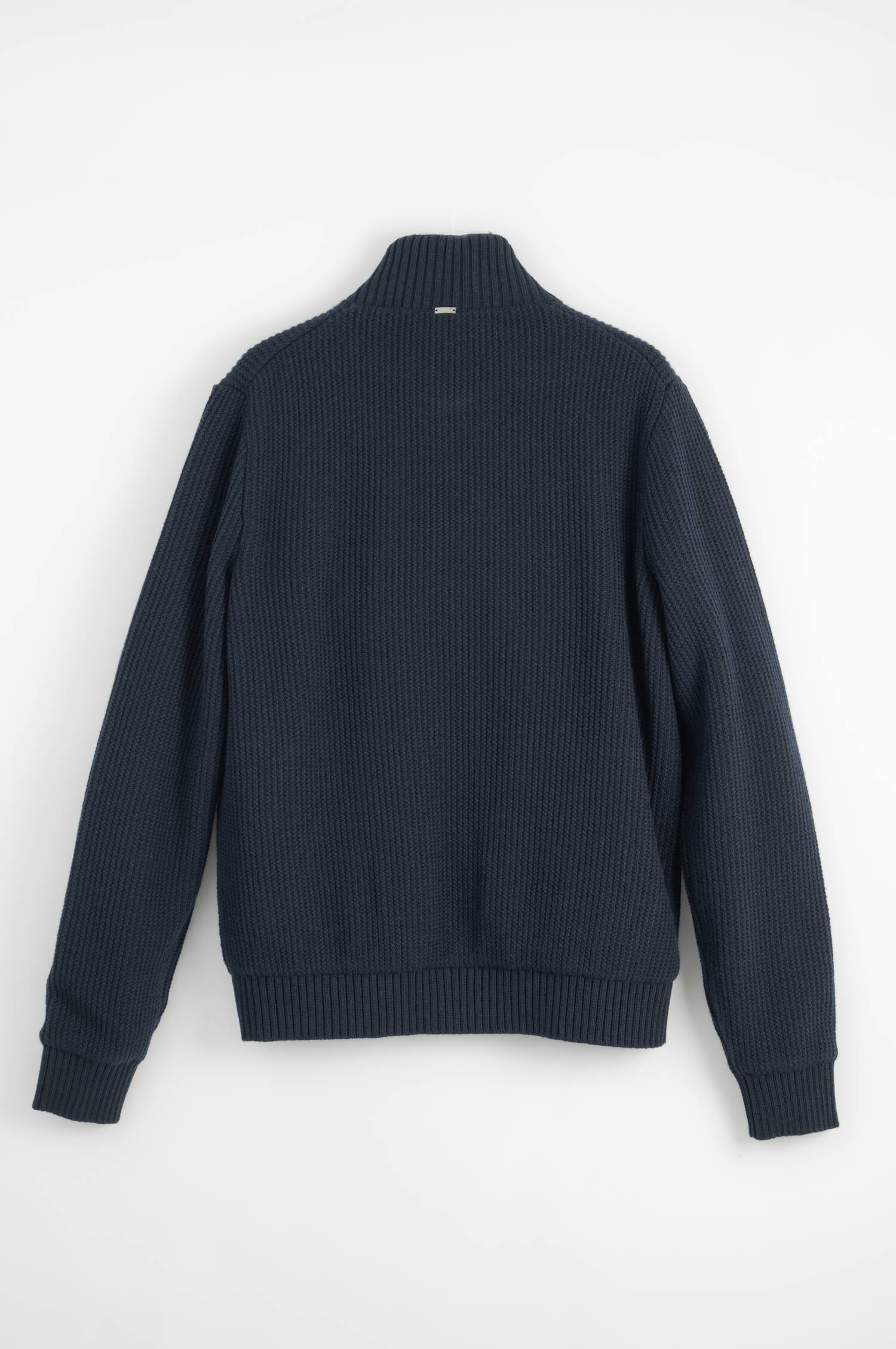 Perlfang Wollmix Cardigan in Navy
