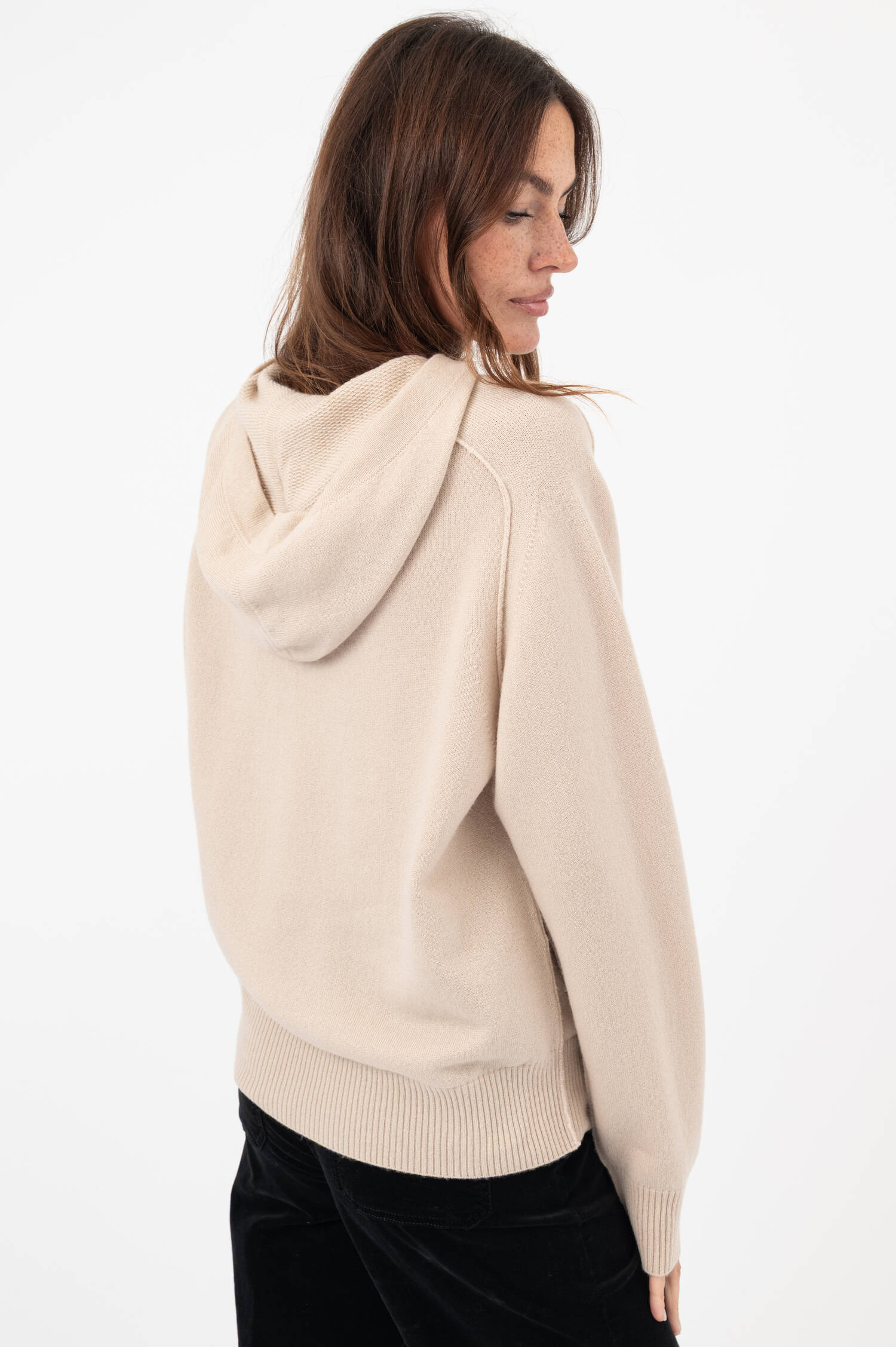 Kapuzensweater in Beige