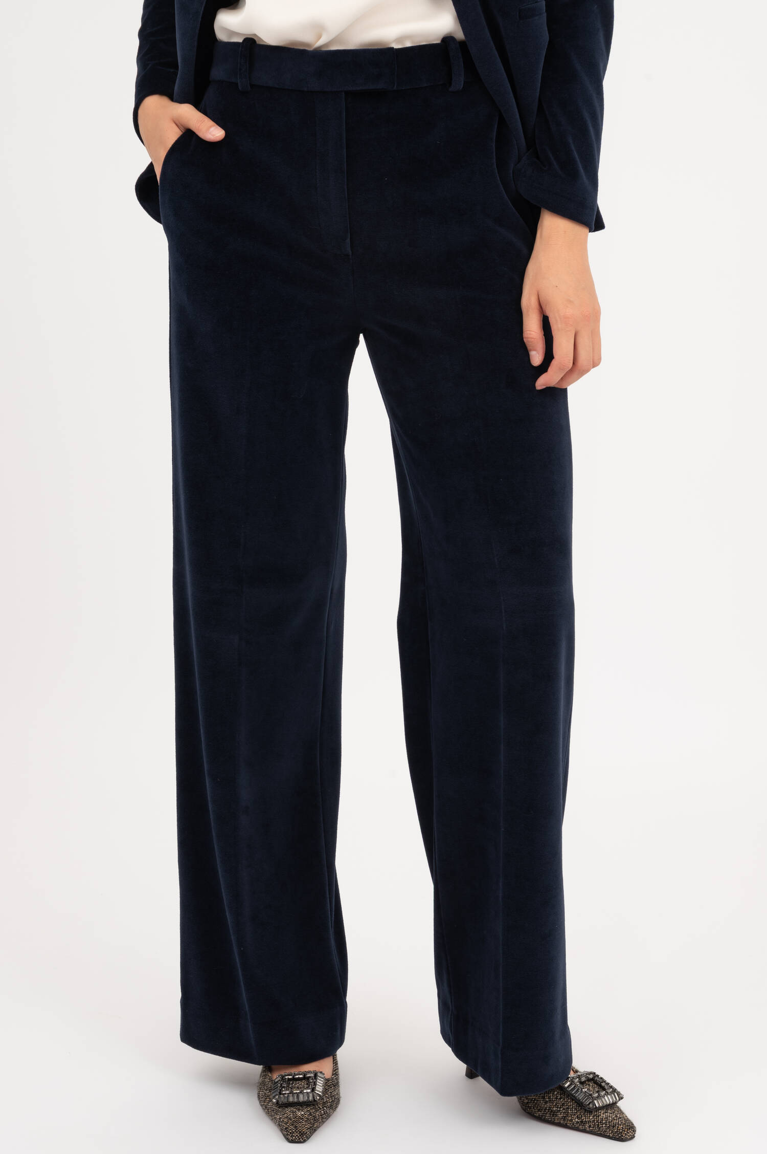 Samthose in Navy